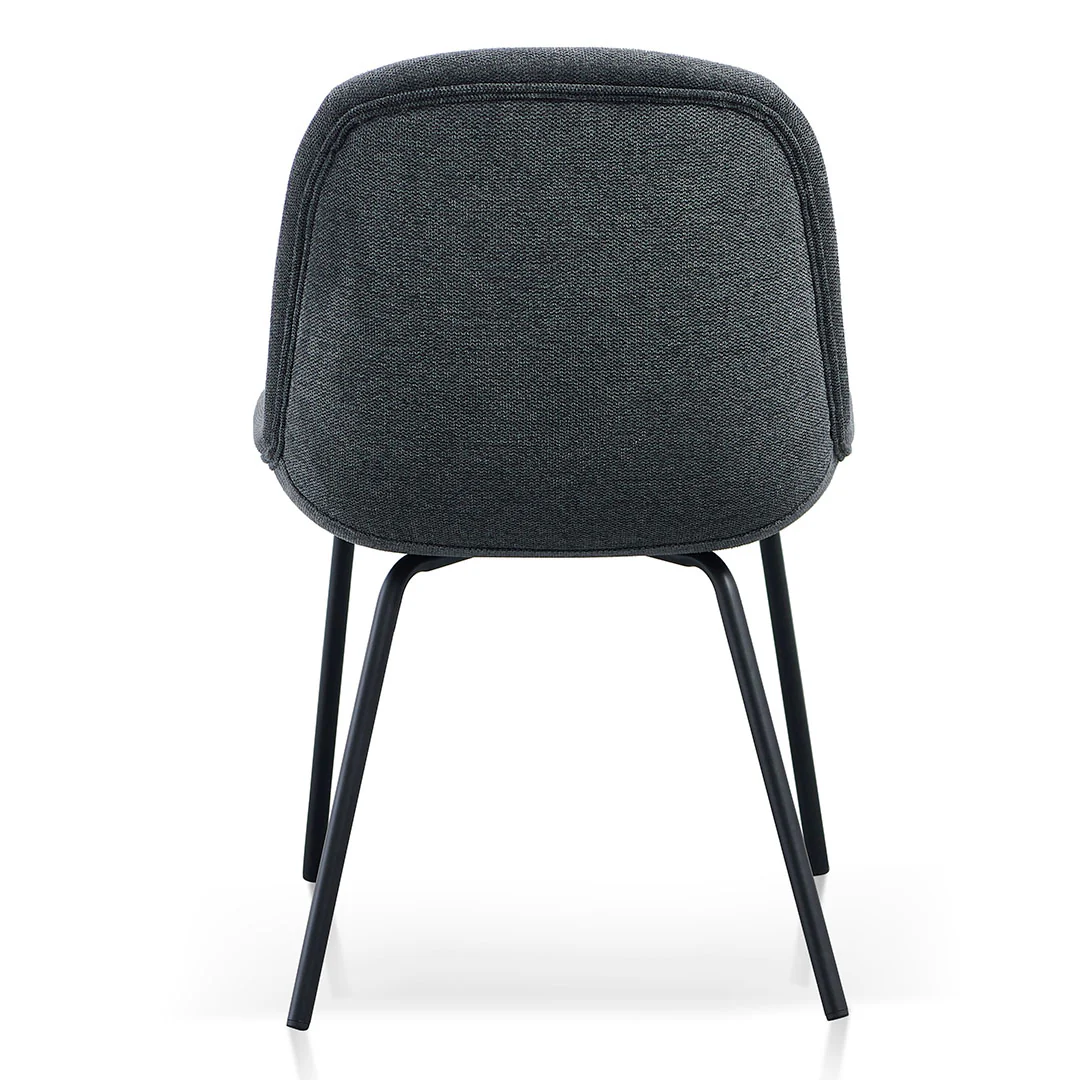 Ex Display - CDC8166-FH Fabric Dining Chair - Charcaol Grey - Image 6