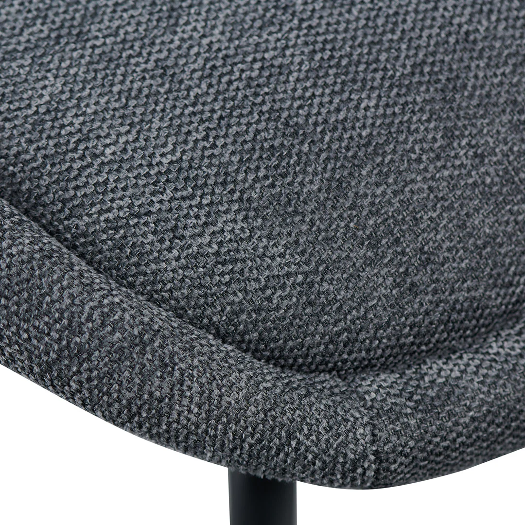 Ex Display - CDC8166-FH Fabric Dining Chair - Charcaol Grey - Image 8