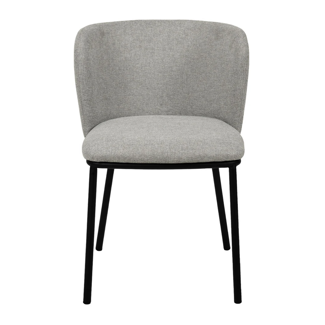 Ex Display - CDC8419-FH Fabric Dining Chair - Coastal Light Grey