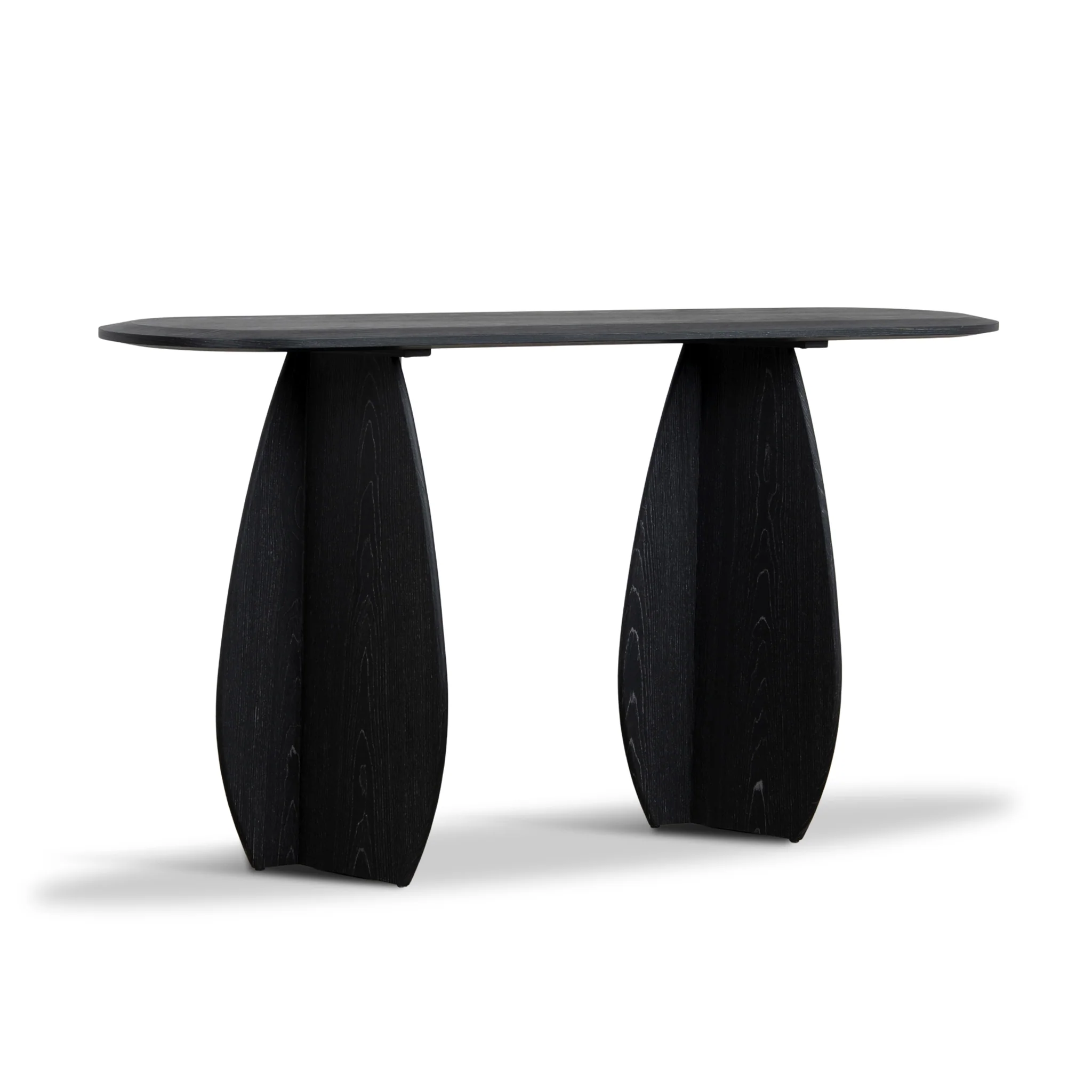 Ex Display - CDT10609-MK 1.5m Oval Console Table - Black Oak - Image 4
