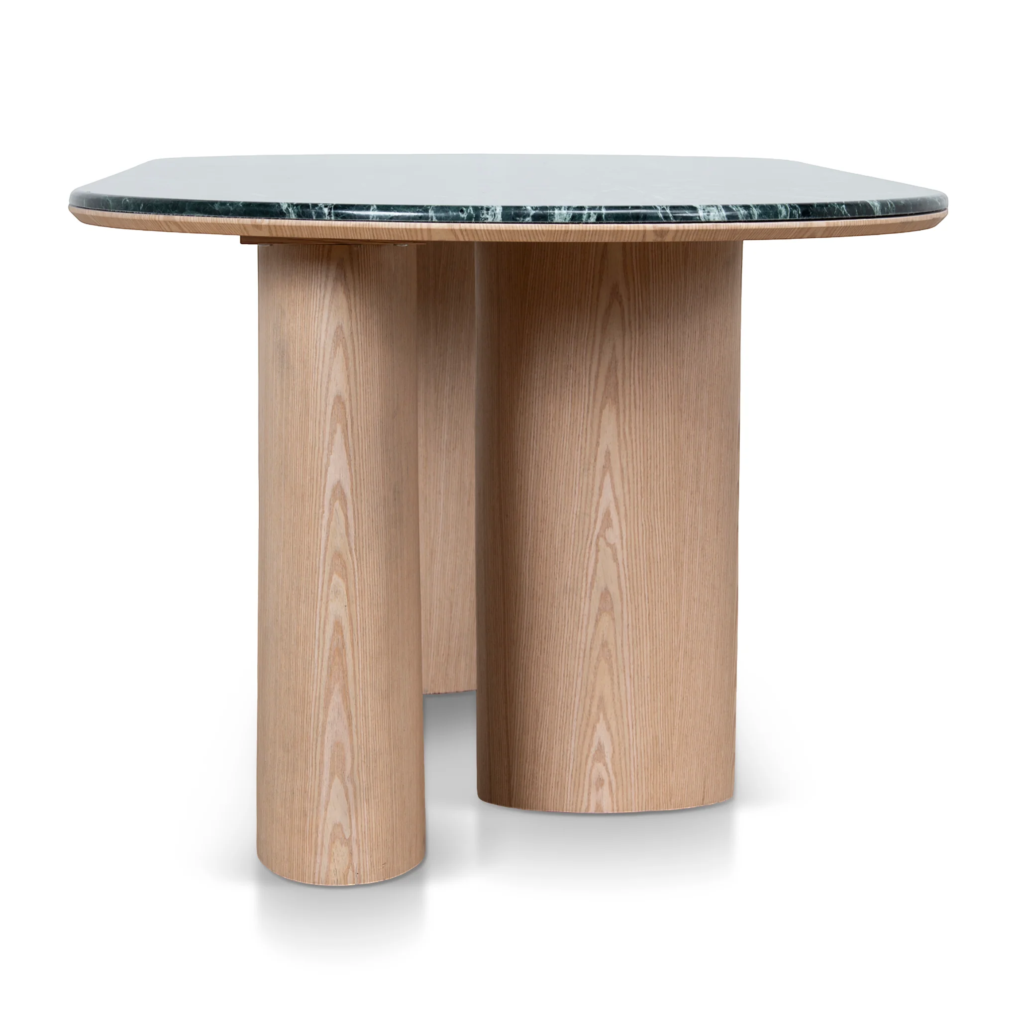 Ex Display - CDT10659-MK 2.2m Green Marble Dining Table - Natural - Image 3