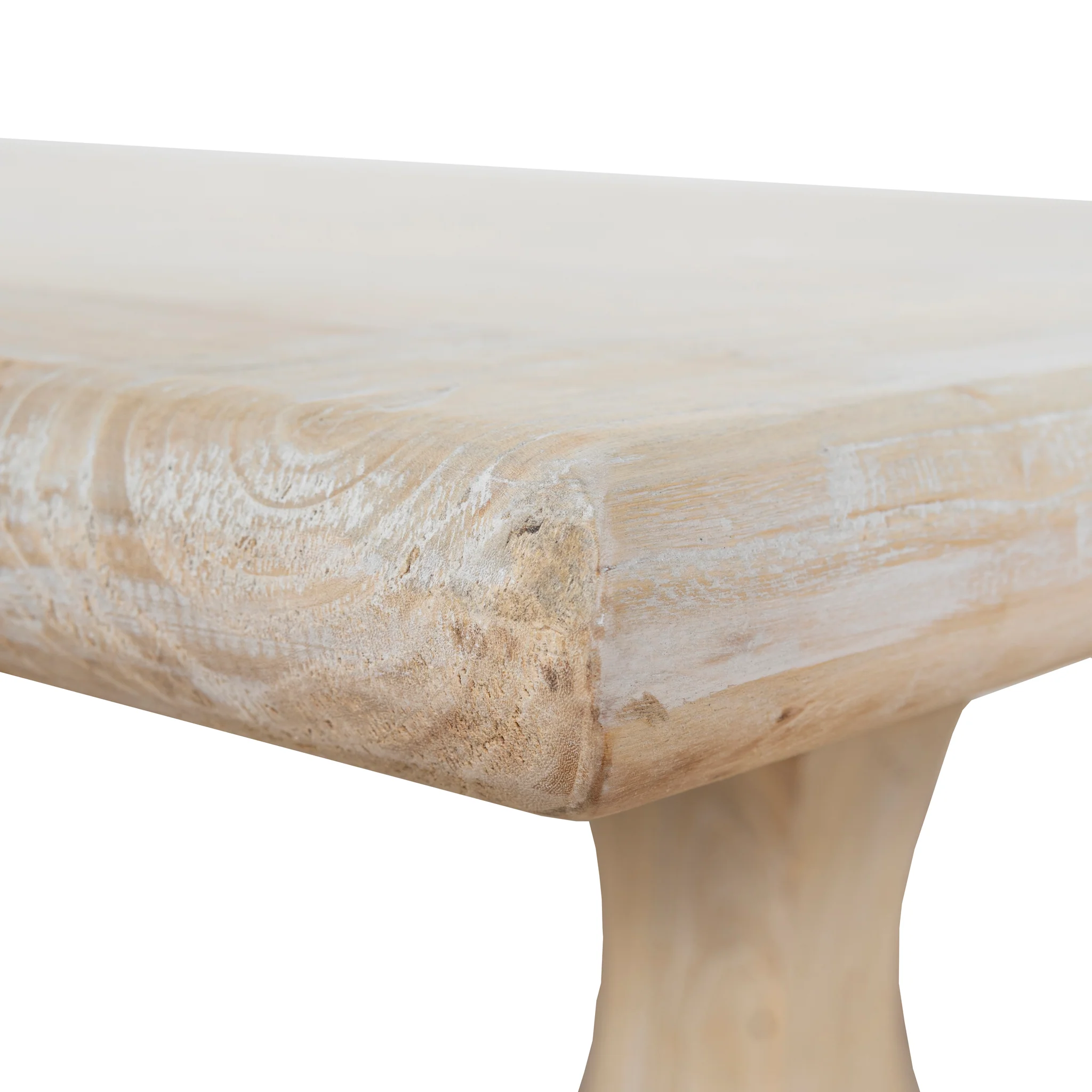 CDT511 198cm Dining Table - Rustic White Washed - Image 11