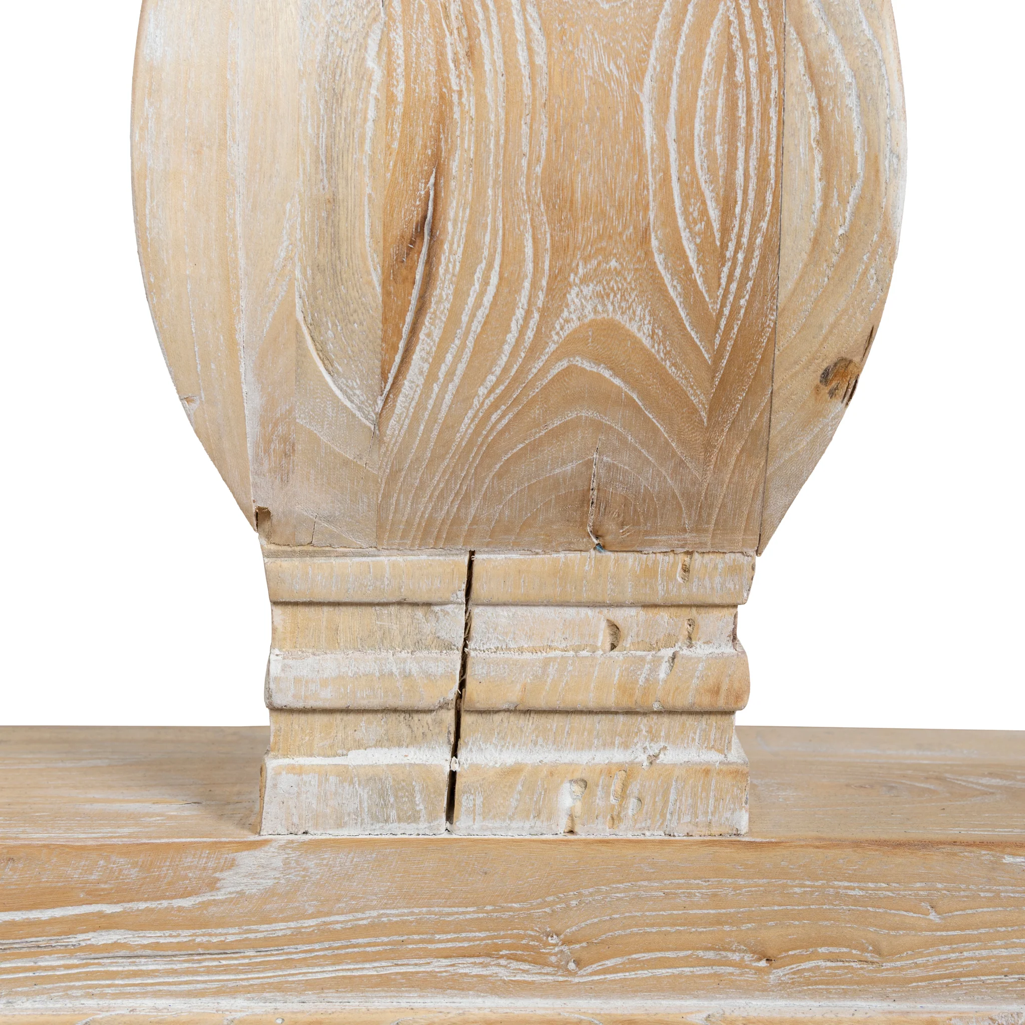 CDT511 198cm Dining Table - Rustic White Washed - Image 18