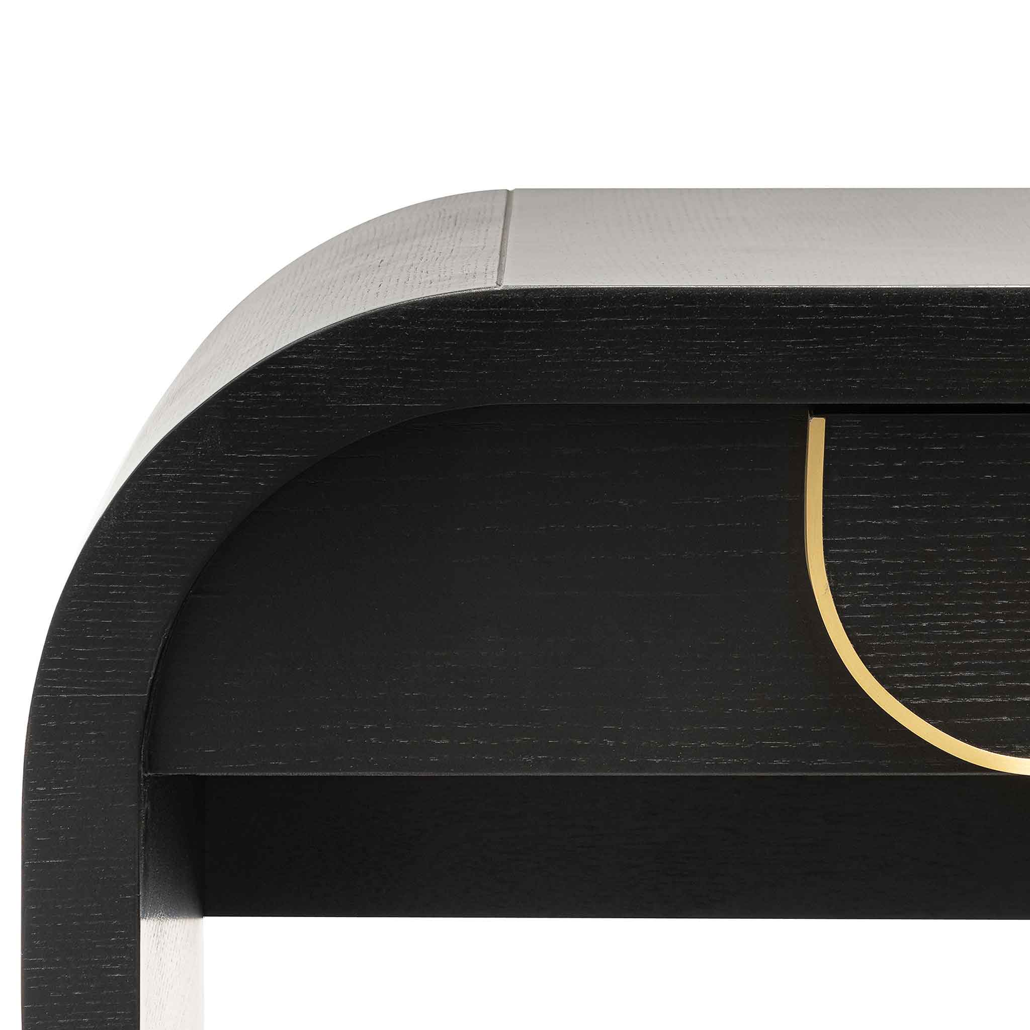 Ex Display - CDT6318-VA 1.4m Console Table - Textured Espresso Black - Image 10