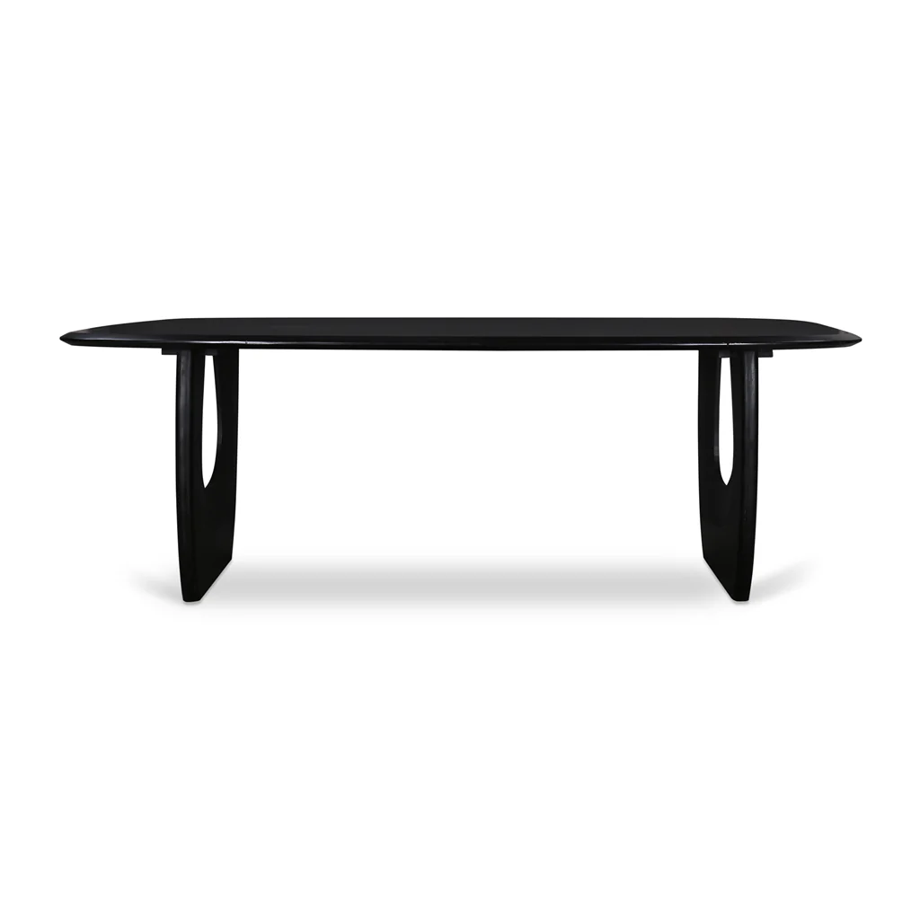 CDT8718-RB 2.2m Dining Table - Full Black - Image 4