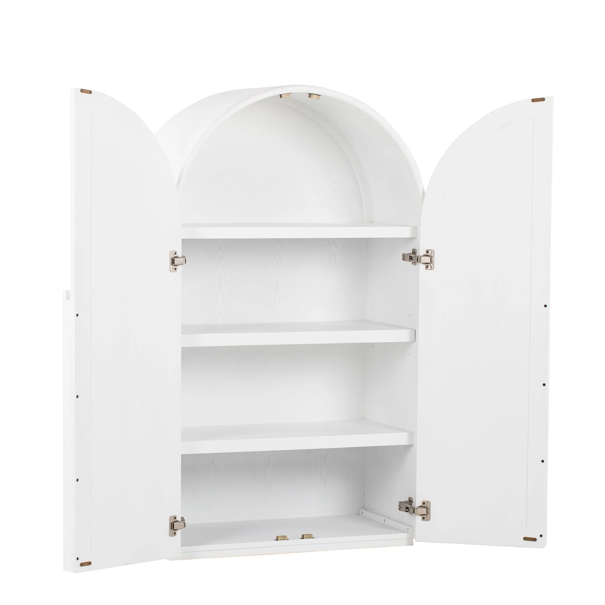 CDT8954-NI Ash Curve Cabinet - White - Image 4