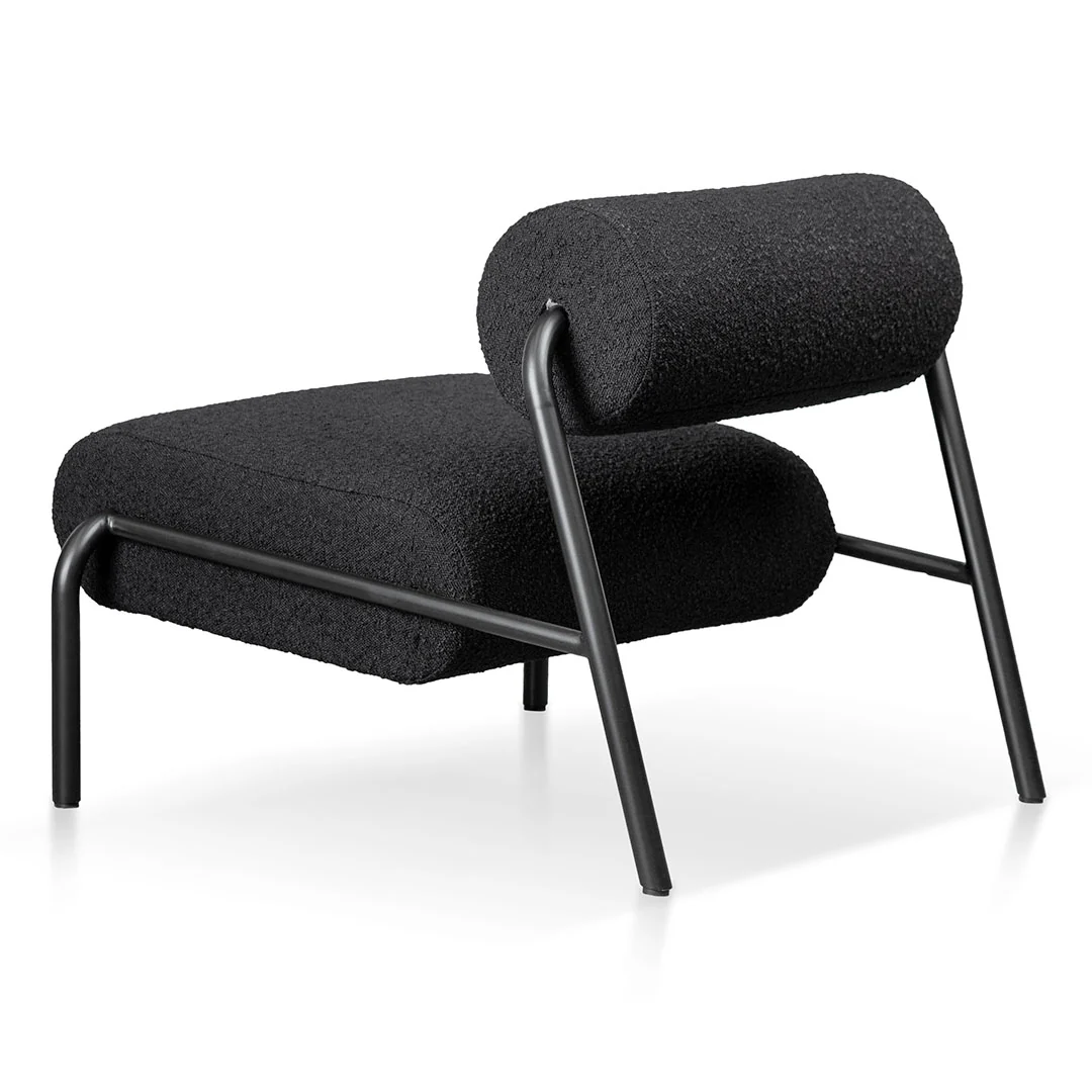 CLC8219-IG Lounge Chair - Black Boucle - Image 4