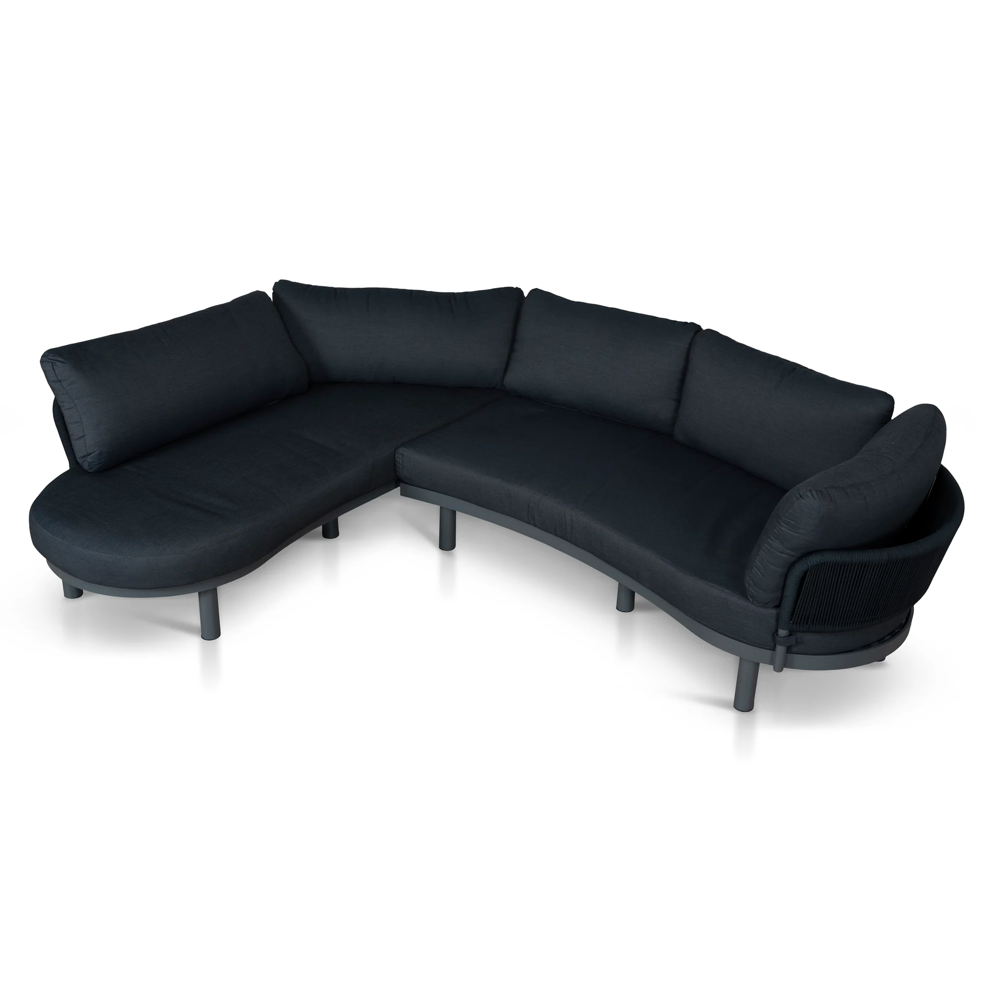 CLS12168-EM Outdoor Corner Sofa - Royal Dark Grey - Image 3
