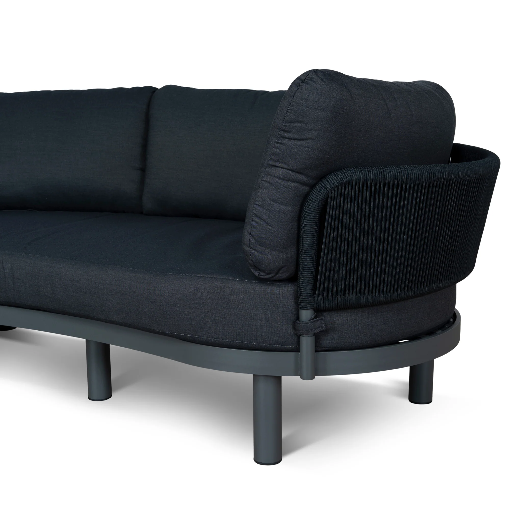 CLS12168-EM Outdoor Corner Sofa - Royal Dark Grey - Image 7