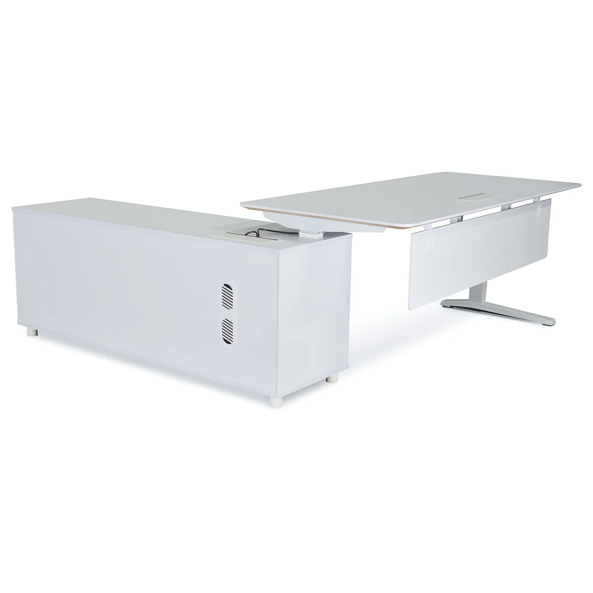 Ex Display - COT396 Executive Office Desk White - Right Return - Image 2