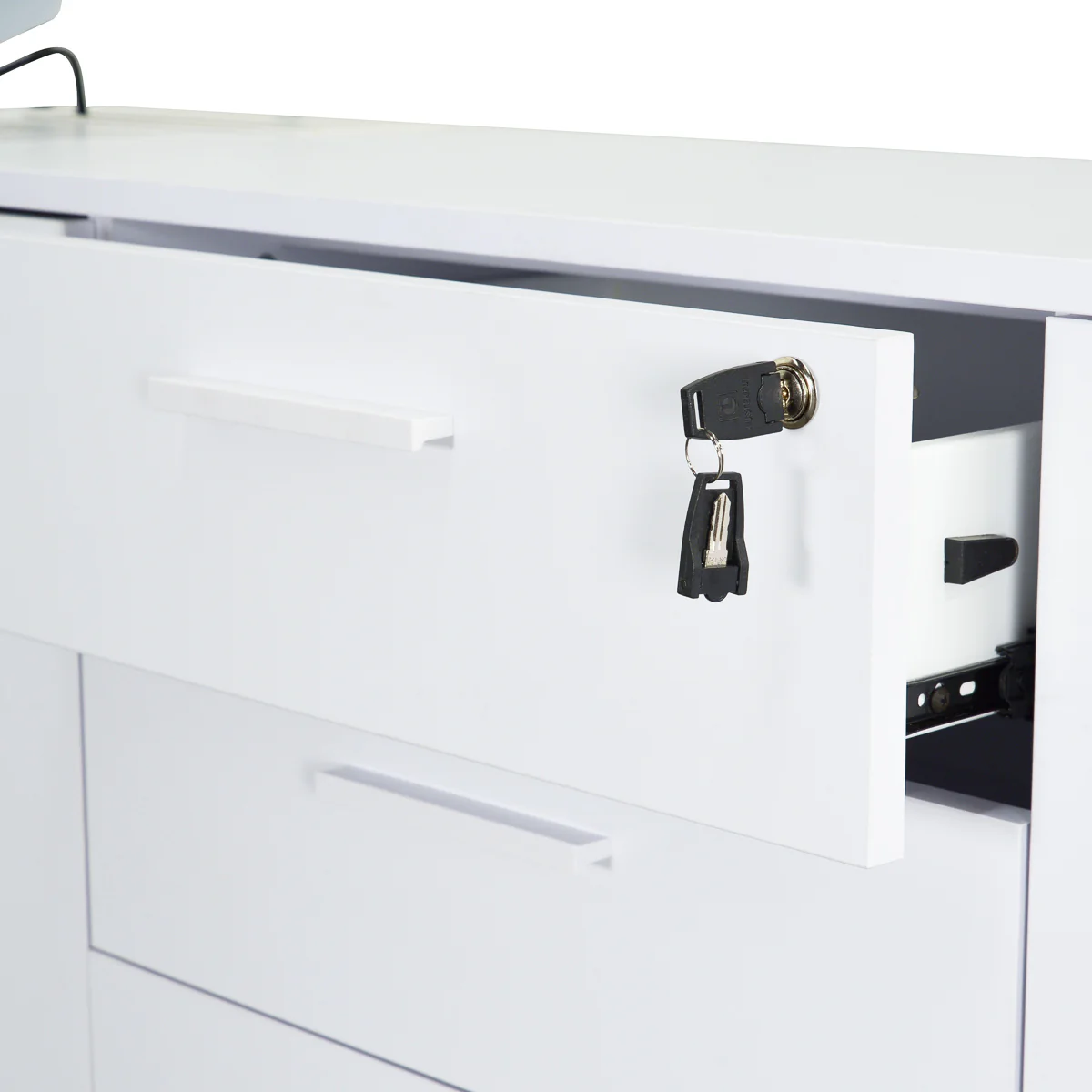 Ex Display - COT396 Executive Office Desk White - Right Return - Image 6
