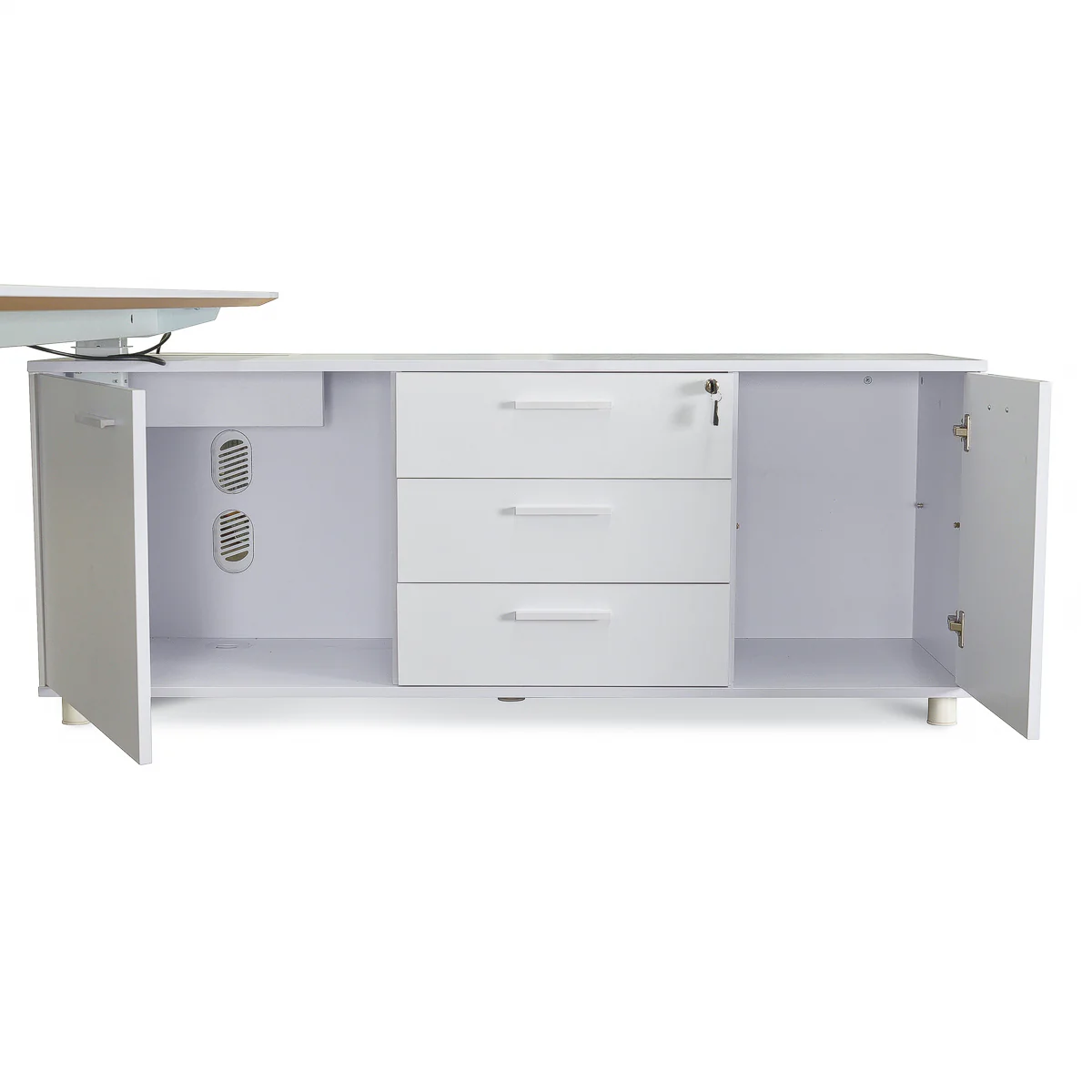 Ex Display - COT396 Executive Office Desk White - Right Return - Image 7
