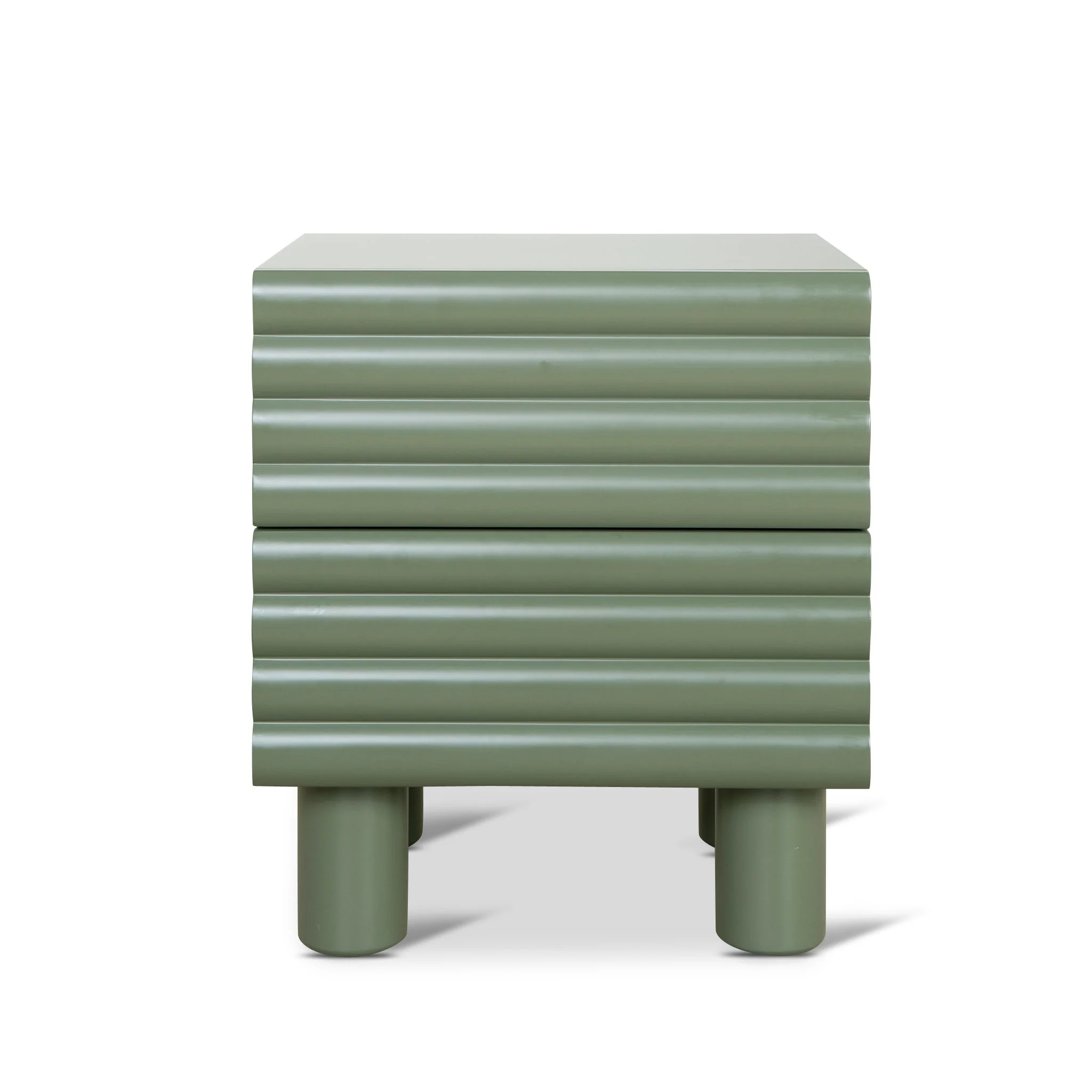 CST10075-KD 48cm Bedside Table - Green - Image 2