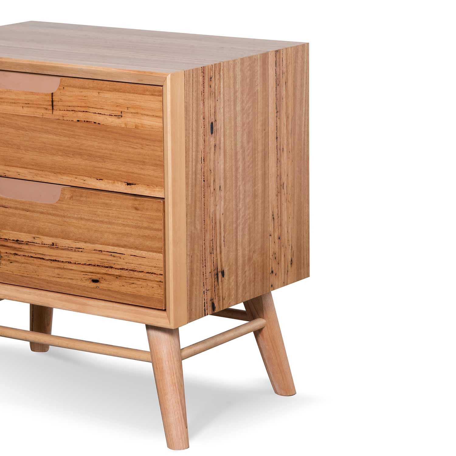 Ex Display - CST6467-AW Bedside Table - Wormy Chestnut - Image 5