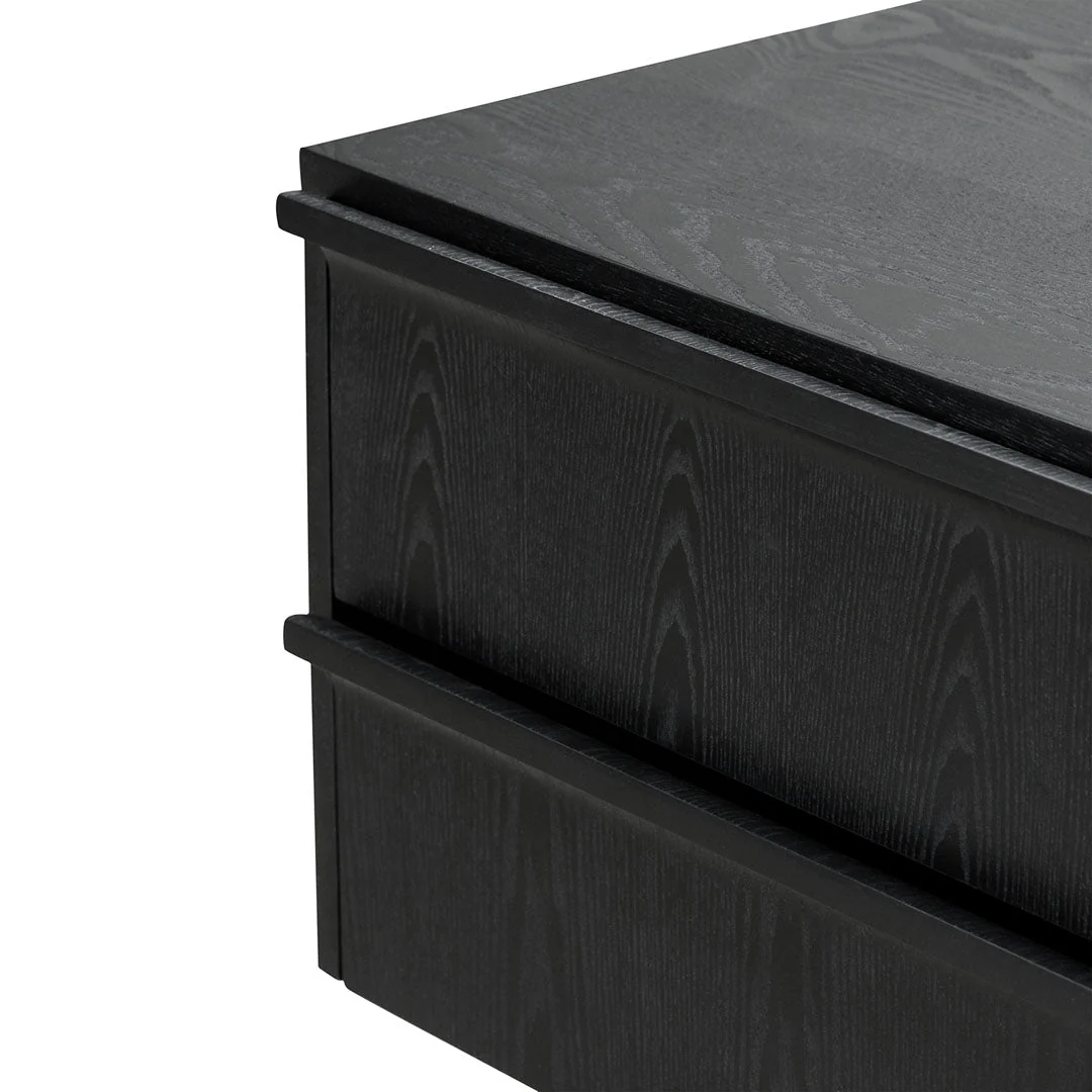 Ex Display - CST8244-DR Bedside Table - Full Black - Image 6