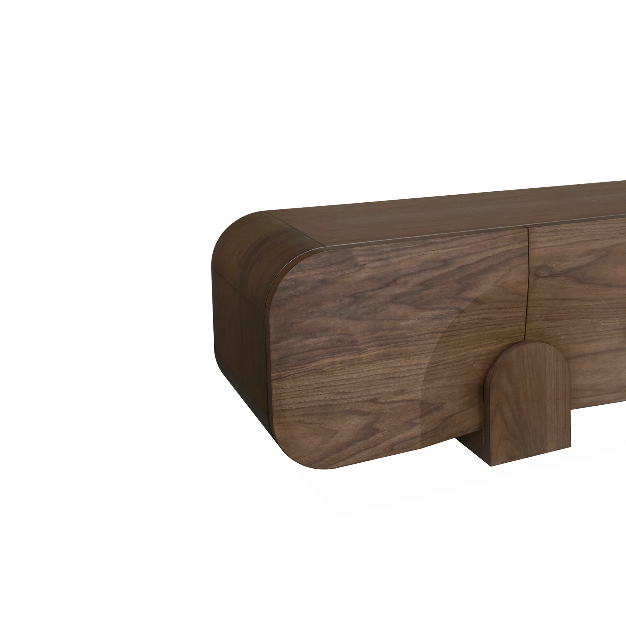 CTV10297-VA 2.2m TV Entertainment Unit - Light Walnut - Image 3
