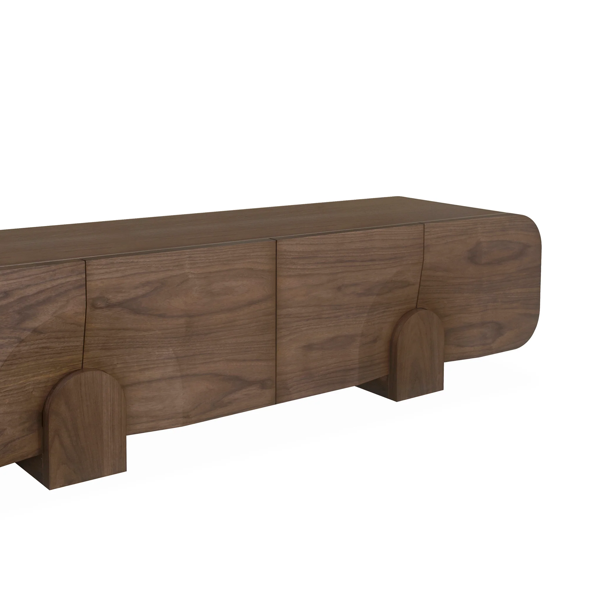 CTV10297-VA 2.2m TV Entertainment Unit - Light Walnut - Image 4
