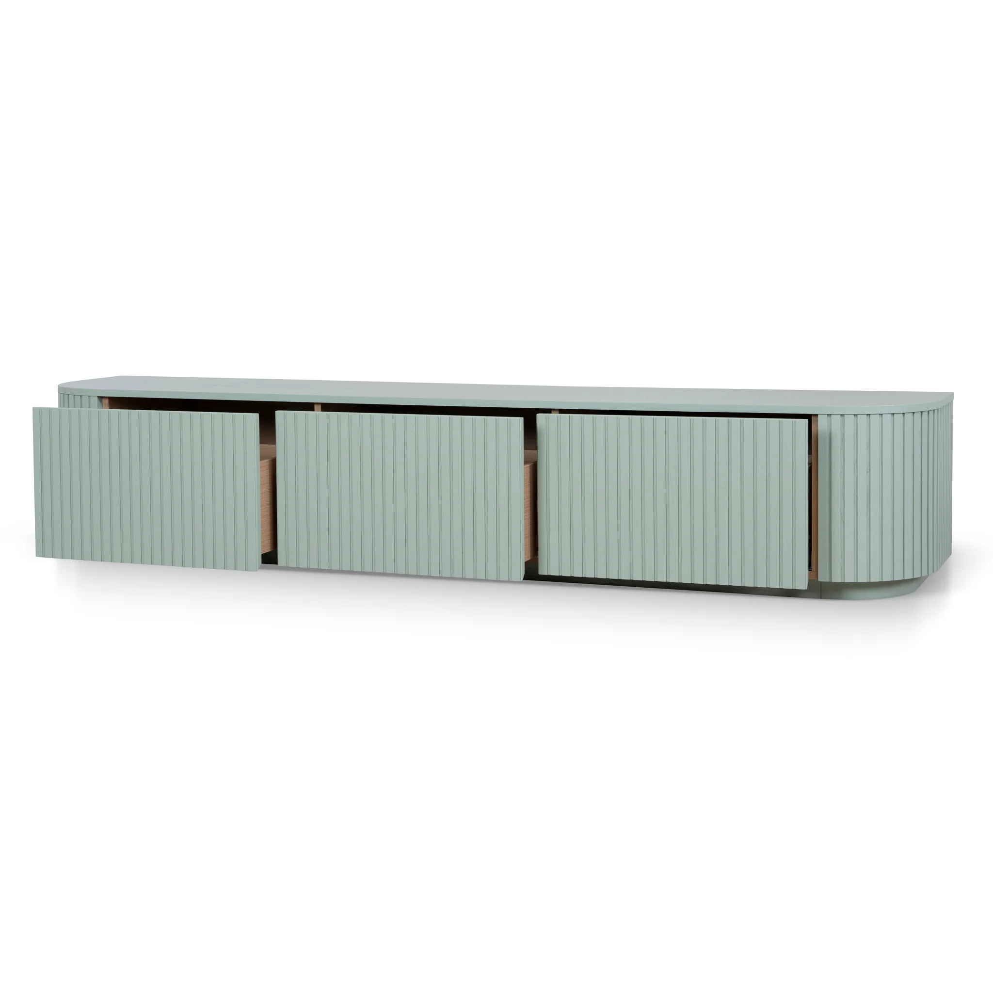 CTV10944-CN 2.4m Entertainment TV Unit - Sage Green - Image 3