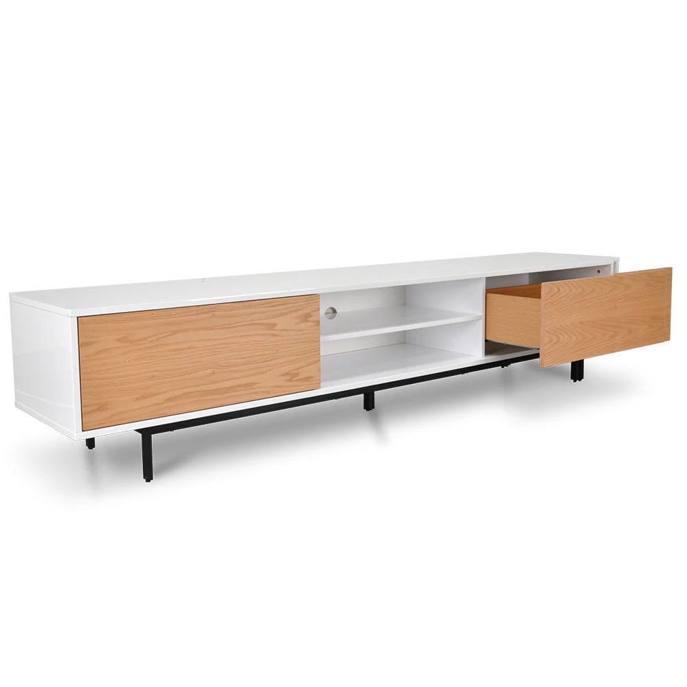 Ex Display - CTV1137-BB 2.3m TV Entertainment Unit - Lowline - Natural - Image 5