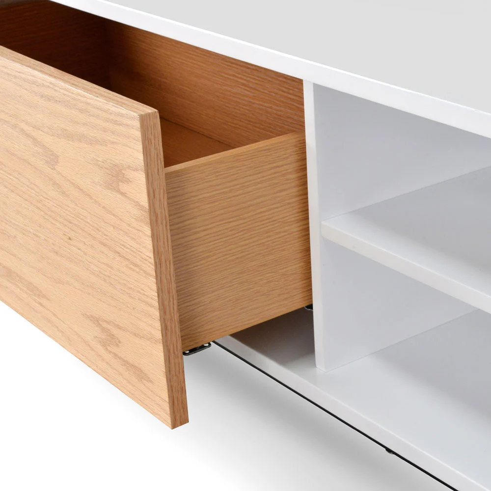 Ex Display - CTV1137-BB 2.3m TV Entertainment Unit - Lowline - Natural - Image 7