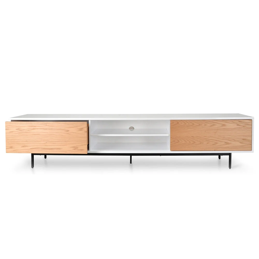 Ex Display - CTV1137-BB 2.3m TV Entertainment Unit - Lowline - Natural - Image 9