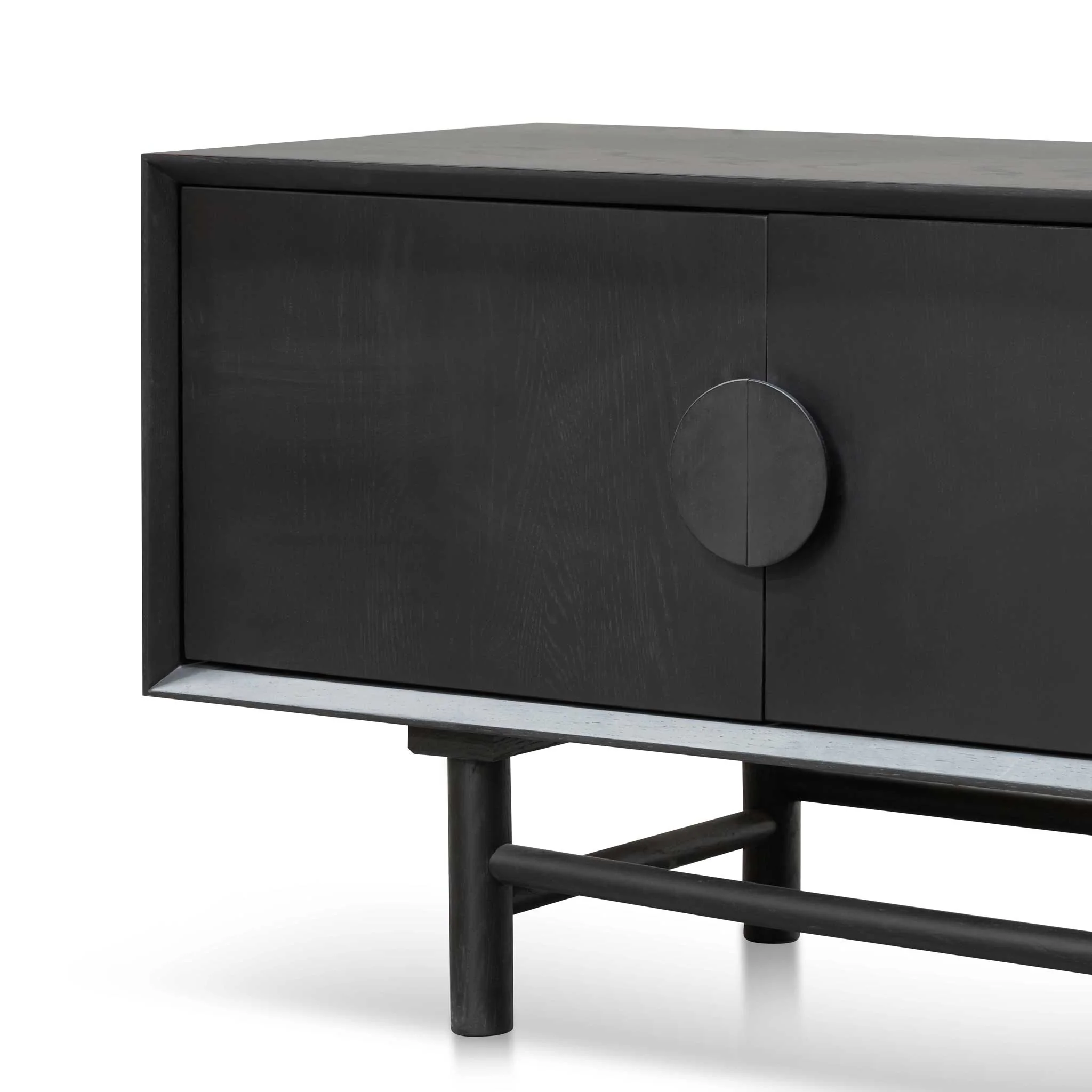 CTV6619-OW 1.8m Wooden TV Entertainment Unit - Black - Image 5