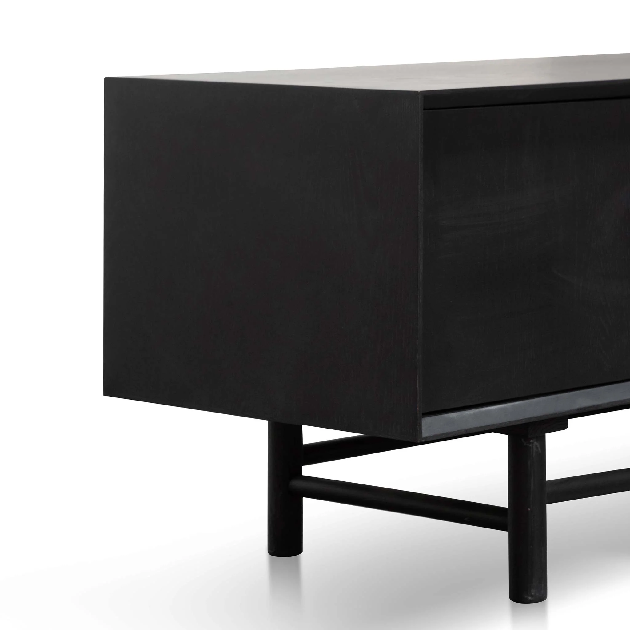CTV6619-OW 1.8m Wooden TV Entertainment Unit - Black - Image 7