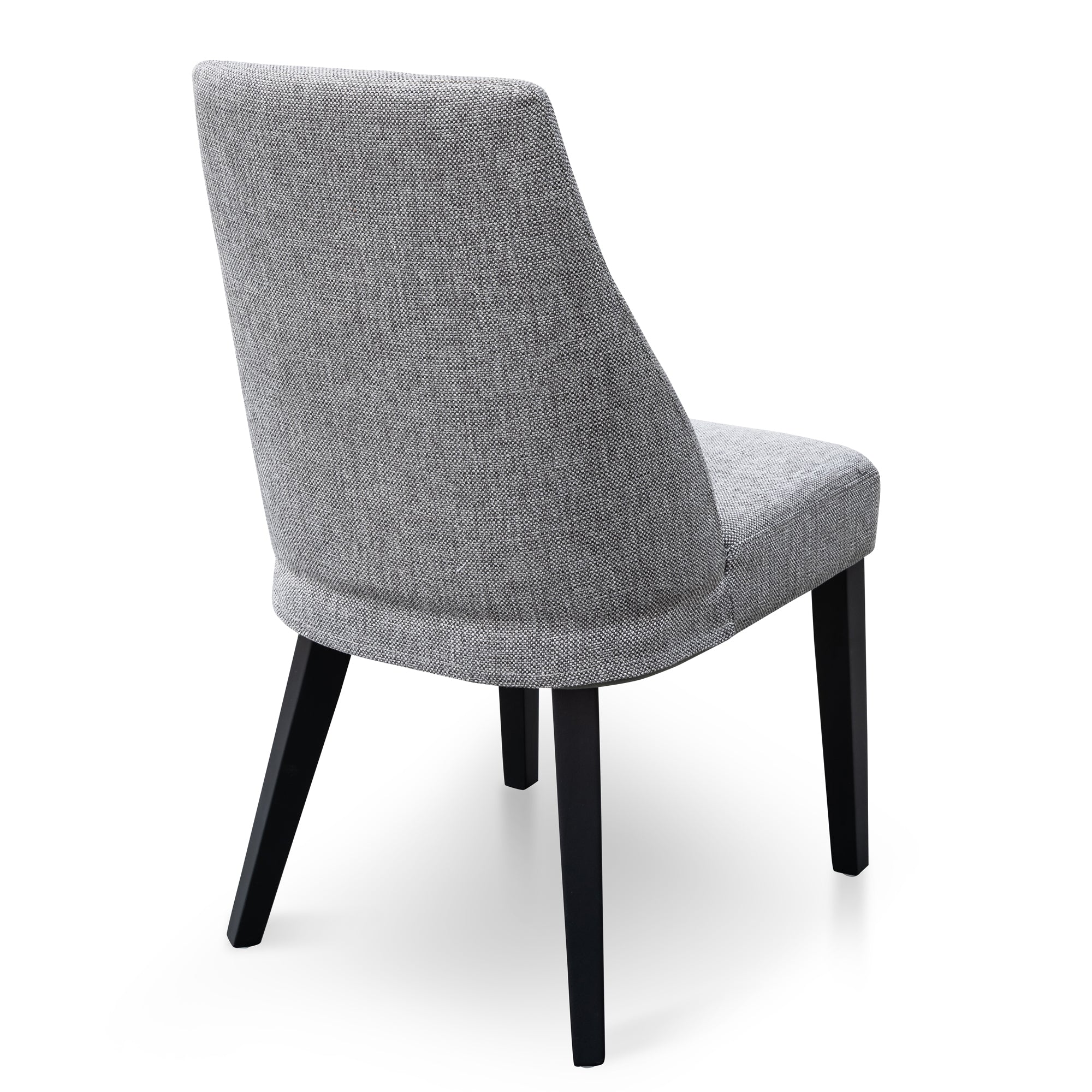 Ex Display - DC6098-KSO Fabric Dining Chair - Graphite Grey - Black Legs - Image 11