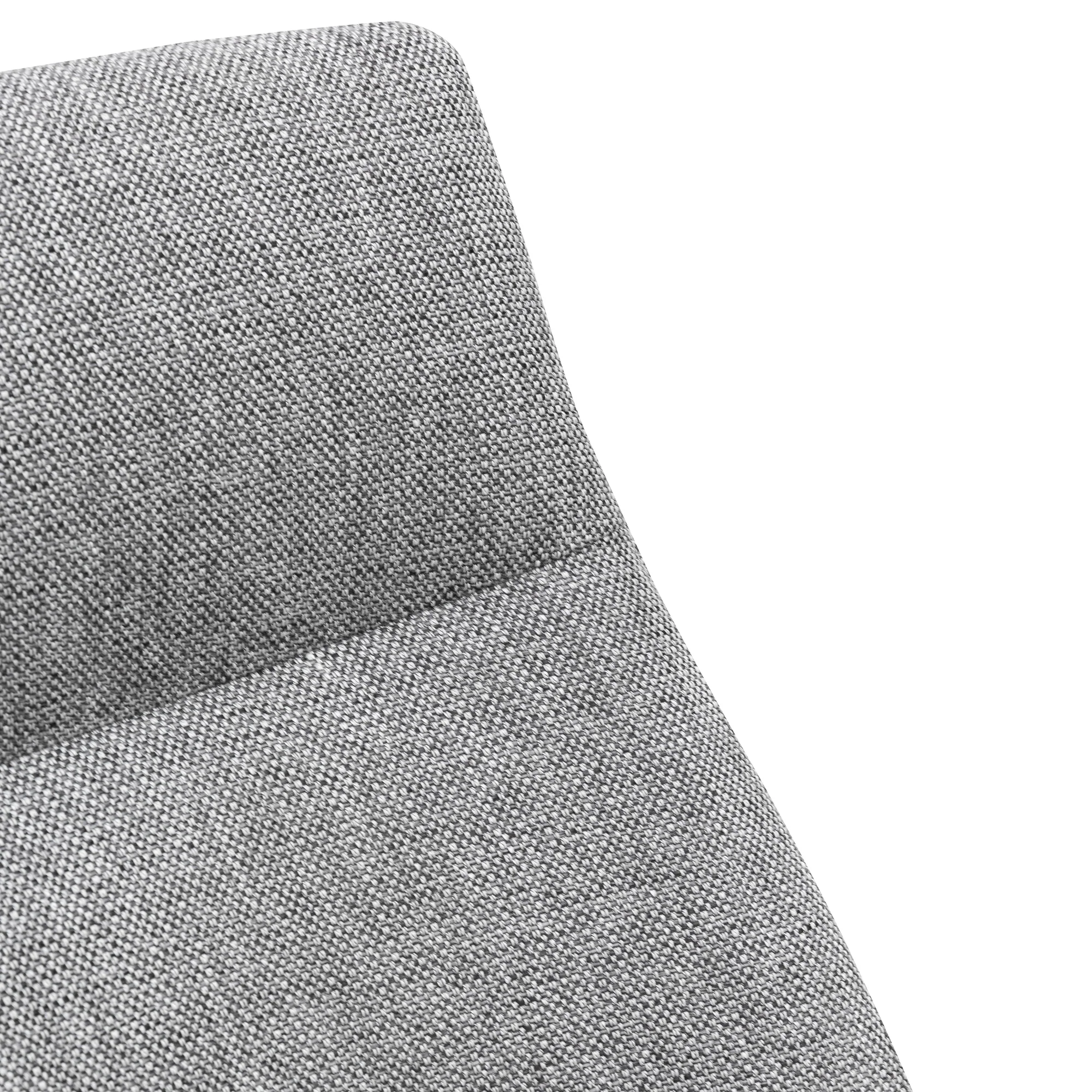 Ex Display - DC6098-KSO Fabric Dining Chair - Graphite Grey - Black Legs - Image 9