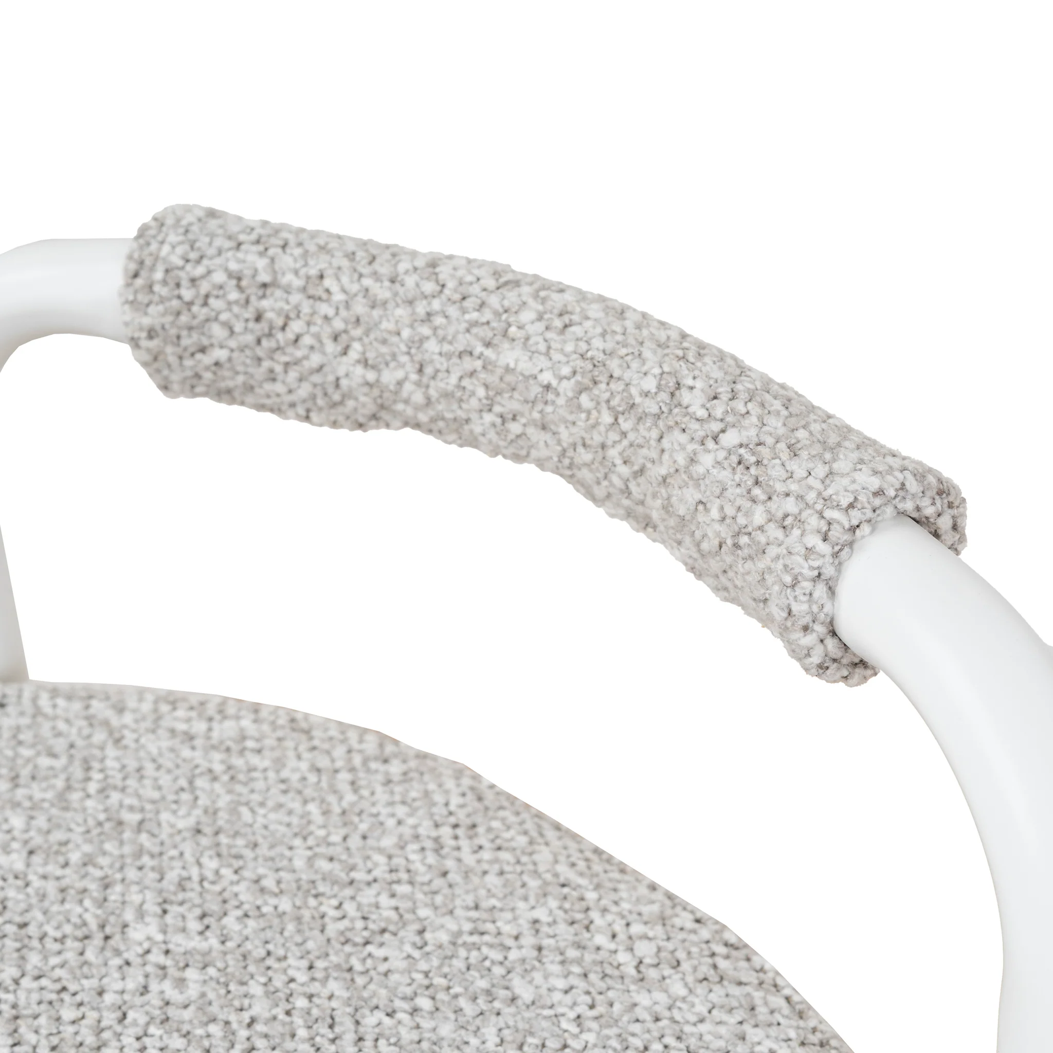 CBS10315-FH 65cm White Bar Stool - Clay Grey (Set of 2) - Image 12