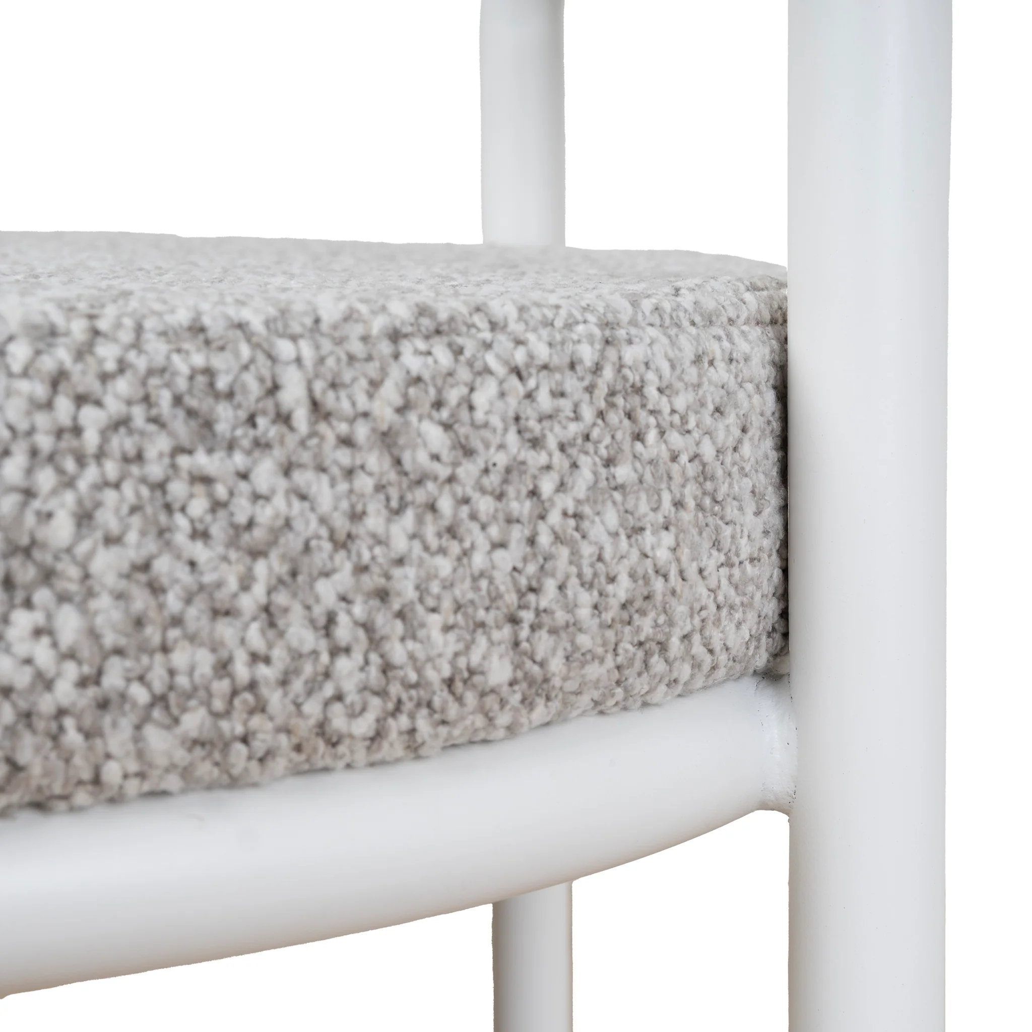 CBS10315-FH 65cm White Bar Stool - Clay Grey (Set of 2) - Image 8