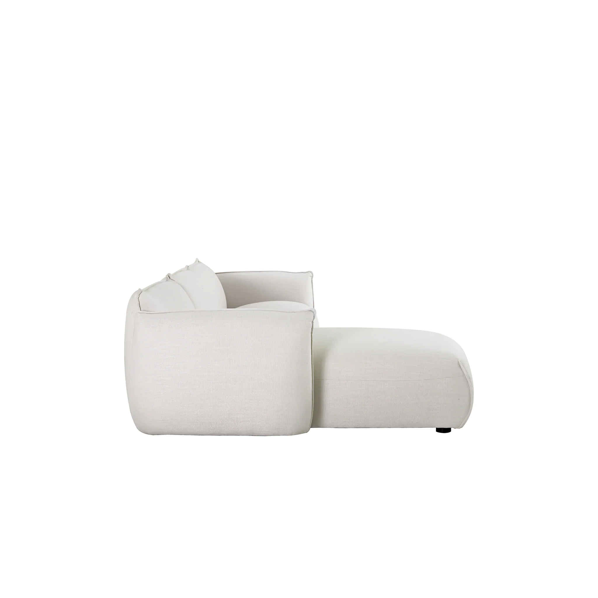 CLC8645-IG 3 Seater Left Chaise Sofa - Beige - Image 3