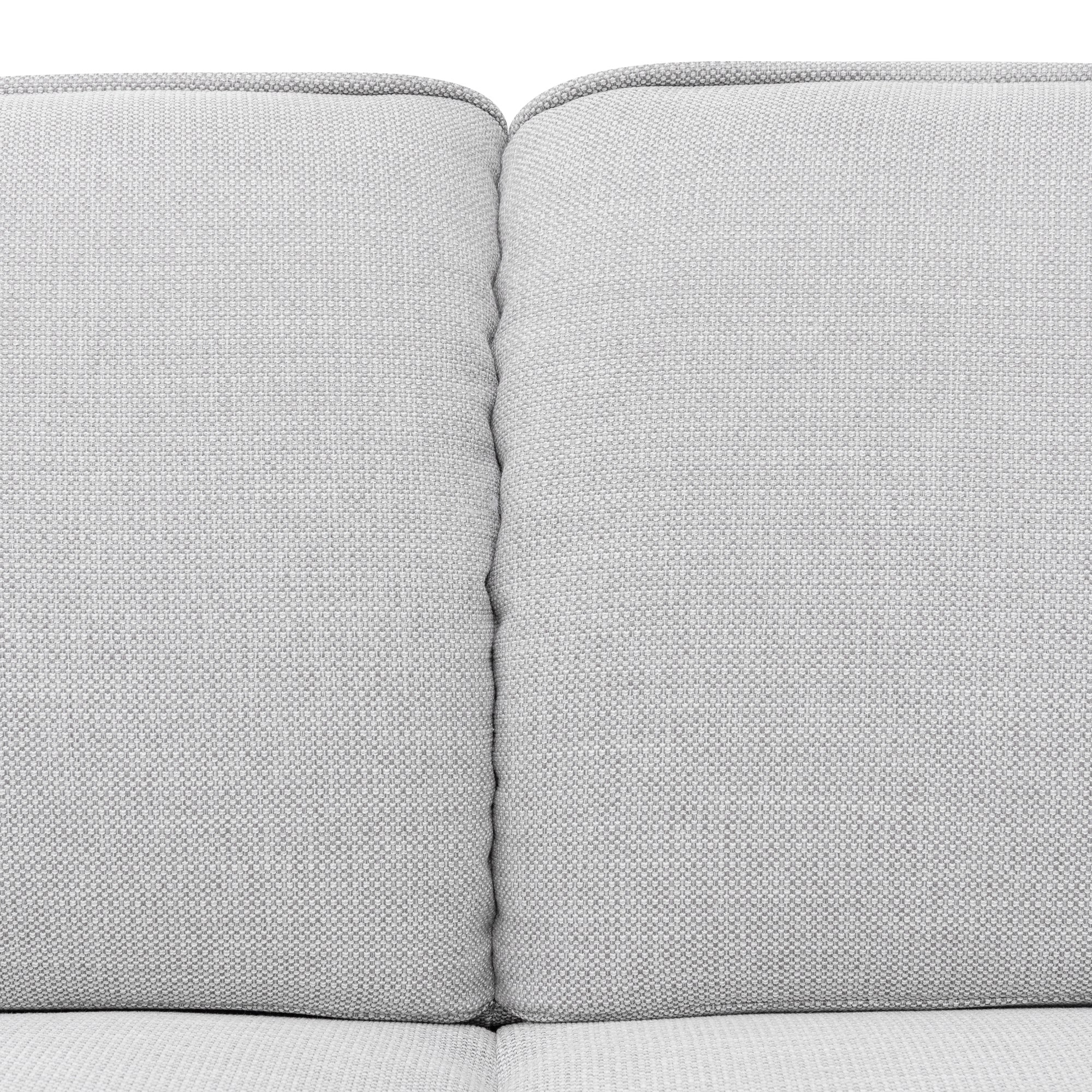 CLC6092-KSO 2 Seater Fabric Sofa - Light Texture Grey - Image 3