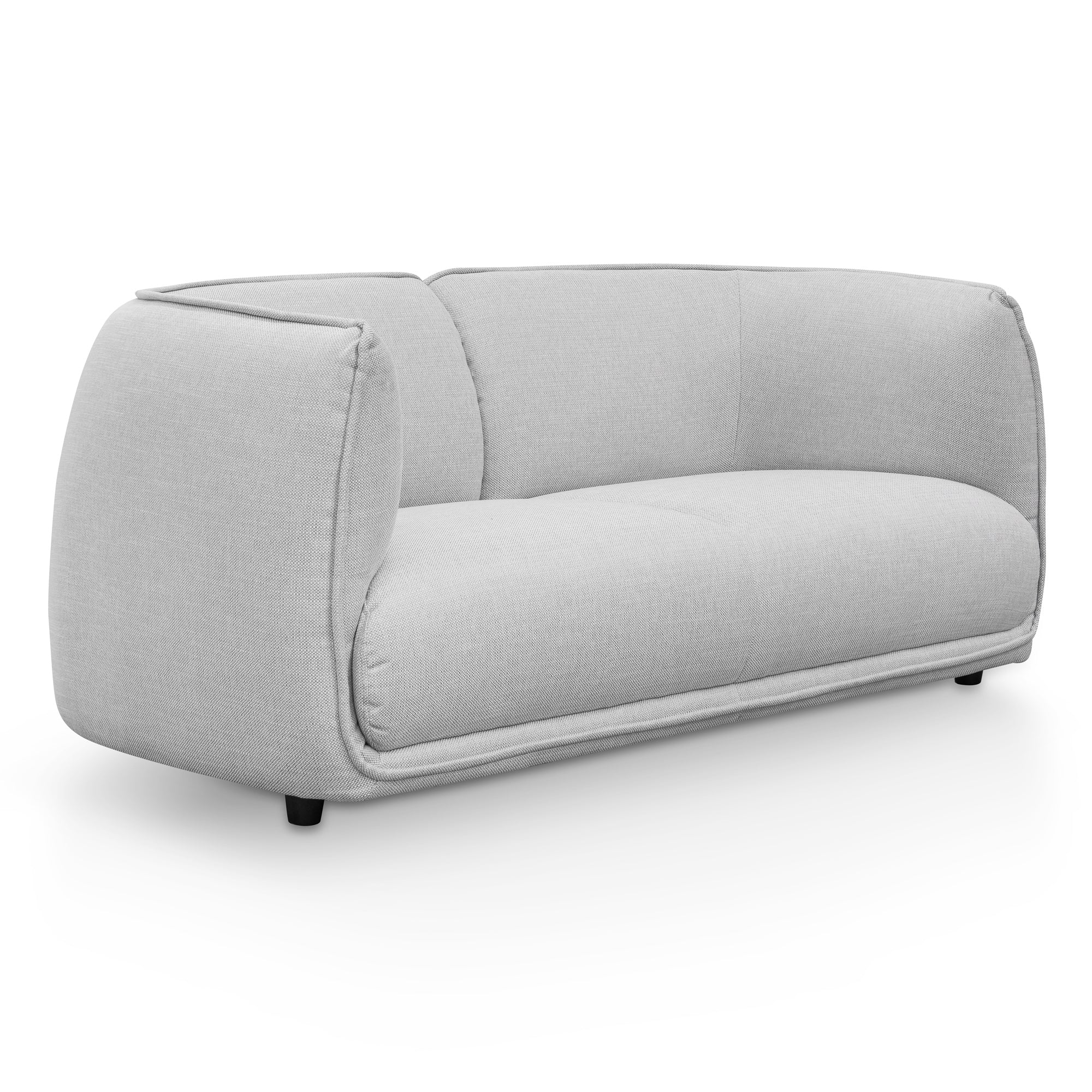 CLC6092-KSO 2 Seater Fabric Sofa - Light Texture Grey - Image 4