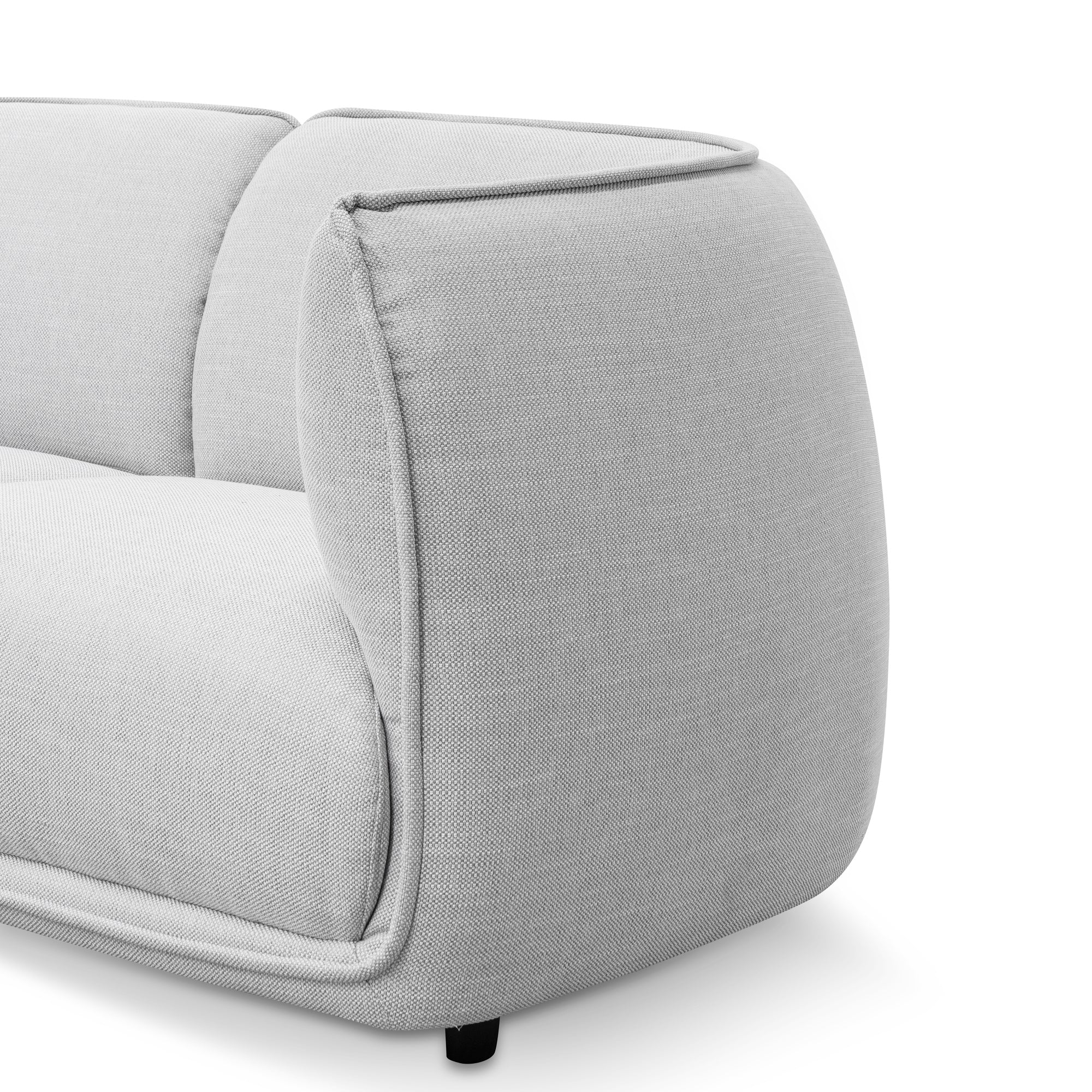 CLC6092-KSO 2 Seater Fabric Sofa - Light Texture Grey - Image 5