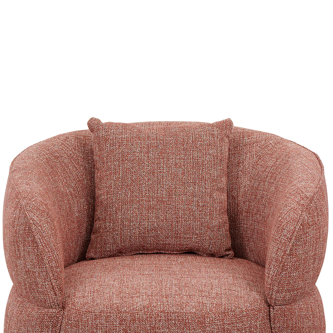 CLC8566-CA Swivel Armchair - Moss Rust Orange - Image 3