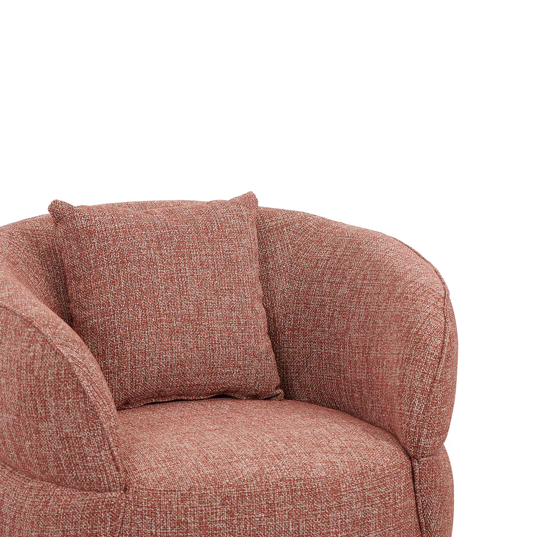CLC8566-CA Swivel Armchair - Moss Rust Orange - Image 5