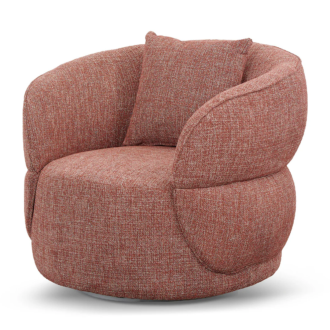 CLC8566-CA Swivel Armchair - Moss Rust Orange - Image 6