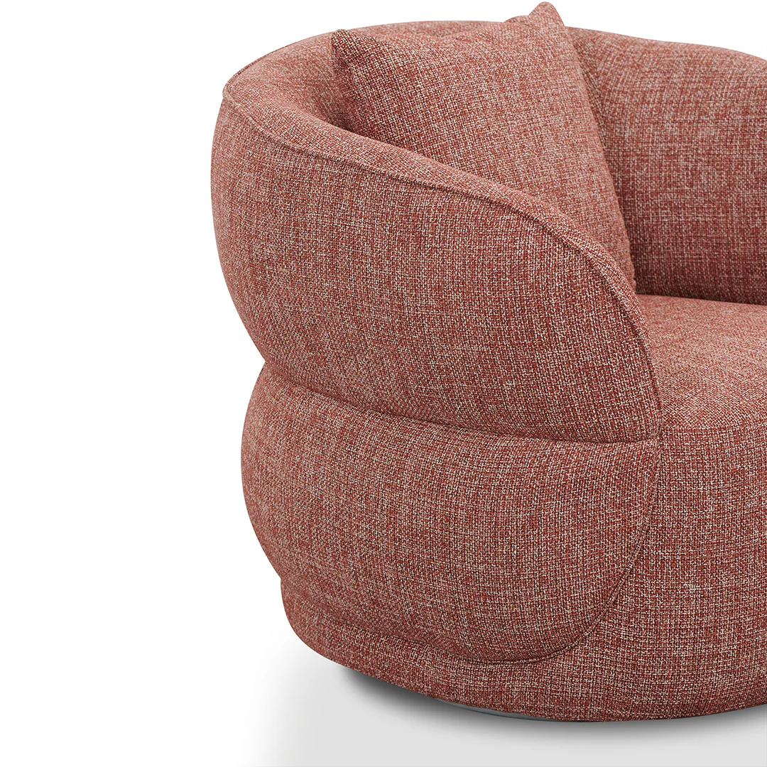 CLC8566-CA Swivel Armchair - Moss Rust Orange - Image 7