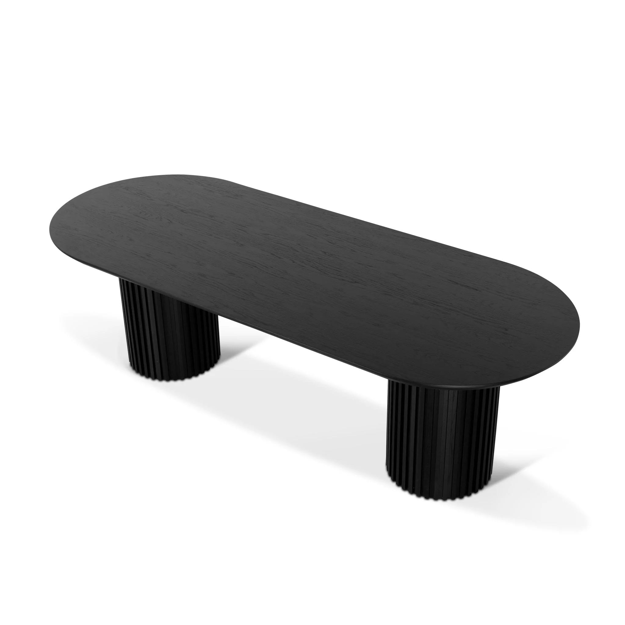 CDT8973-CN 2.5m Wooden Dining Table - Black - Image 3
