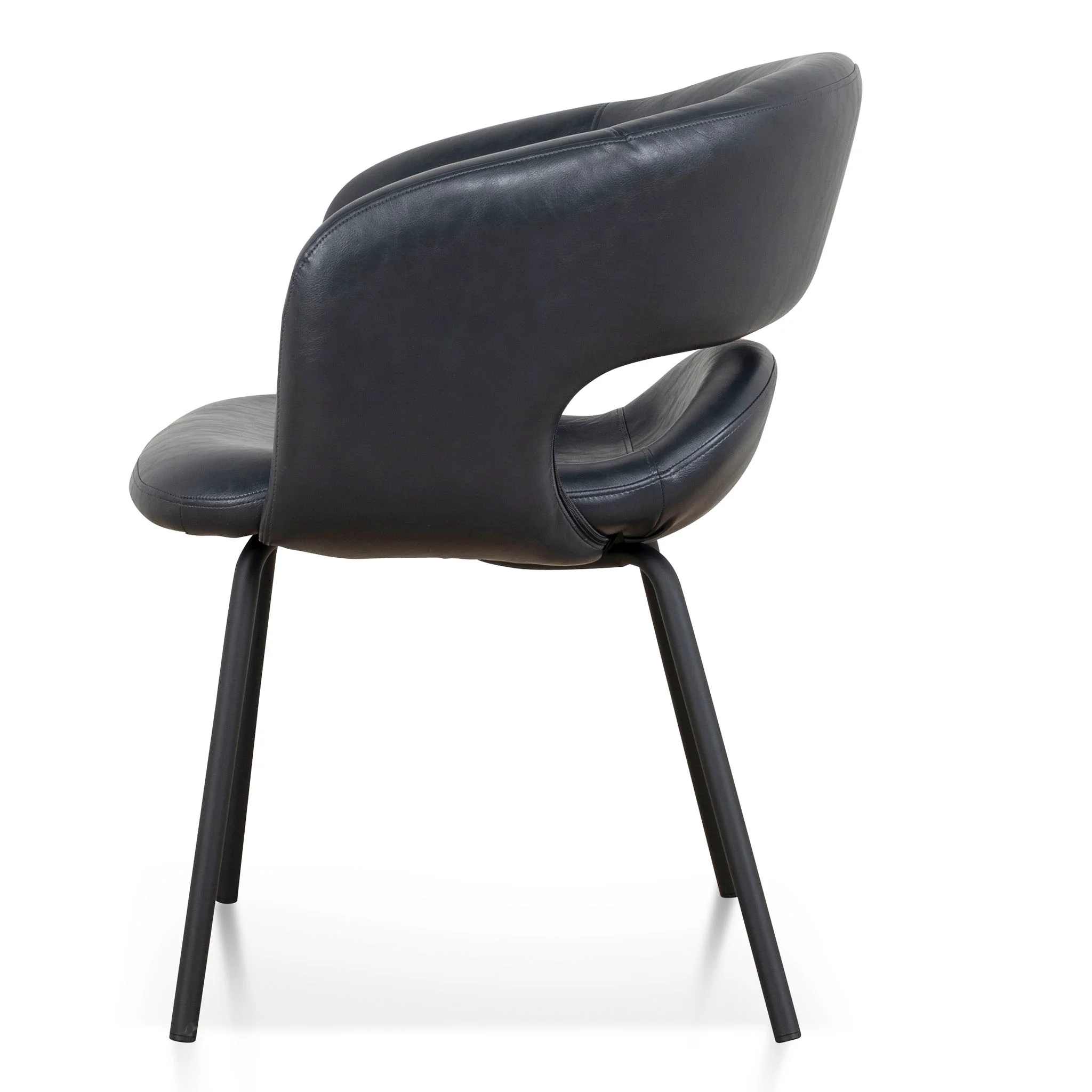 Set of 2 - CDC10342-FH Dining Chair - Full Black - Image 4