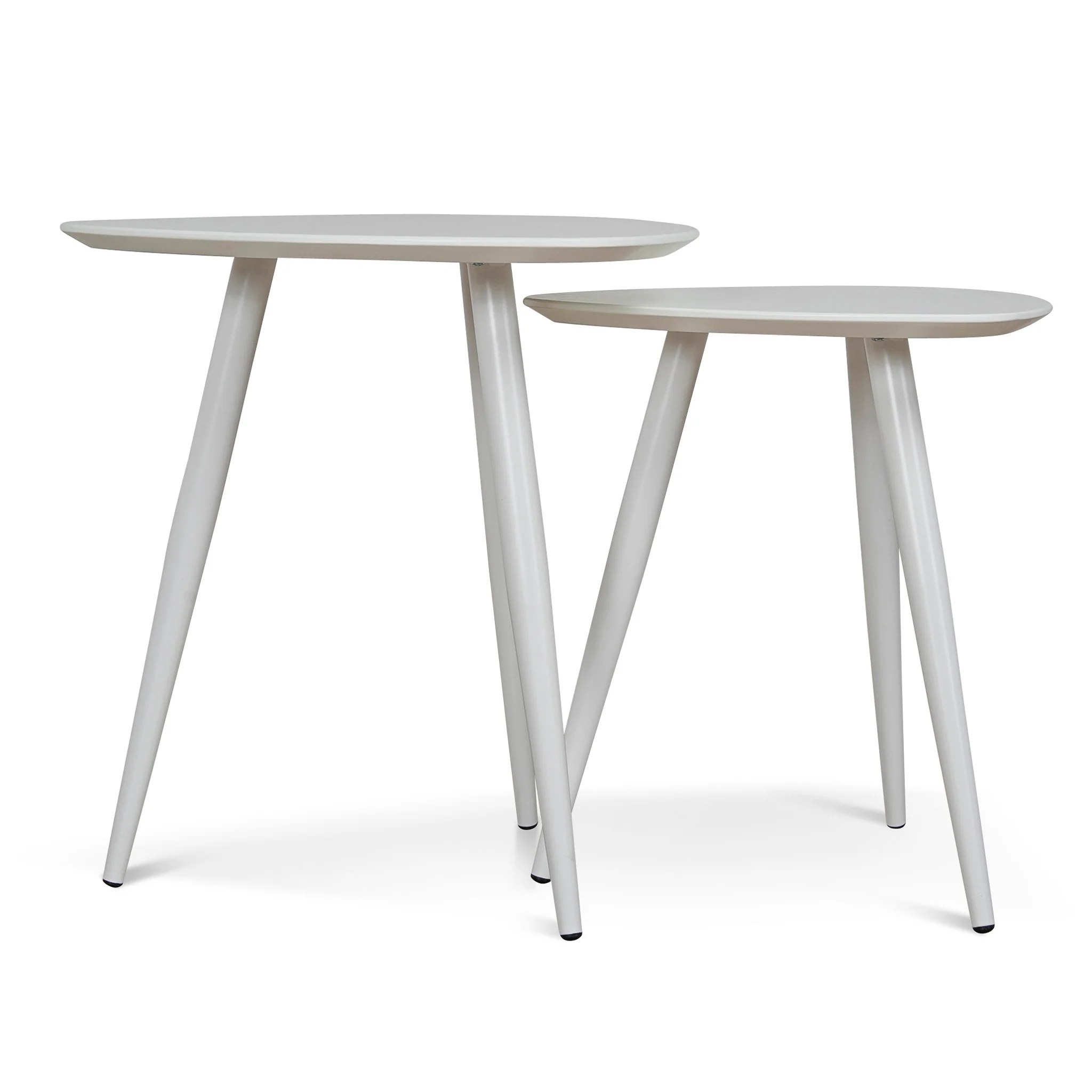 Set of 2 - CST8986-KD Side Table - White - Image 2