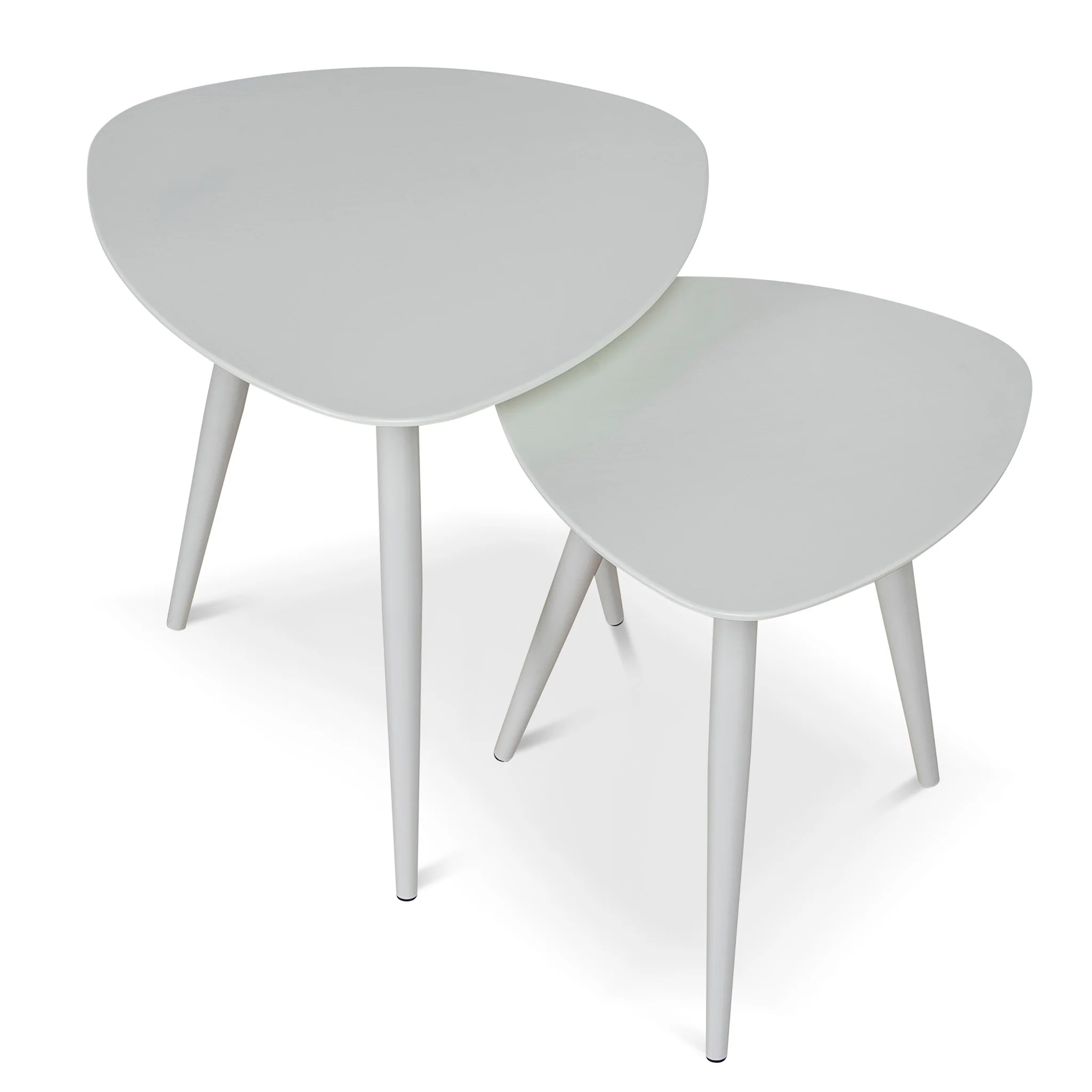 Set of 2 - CST8986-KD Side Table - White - Image 3