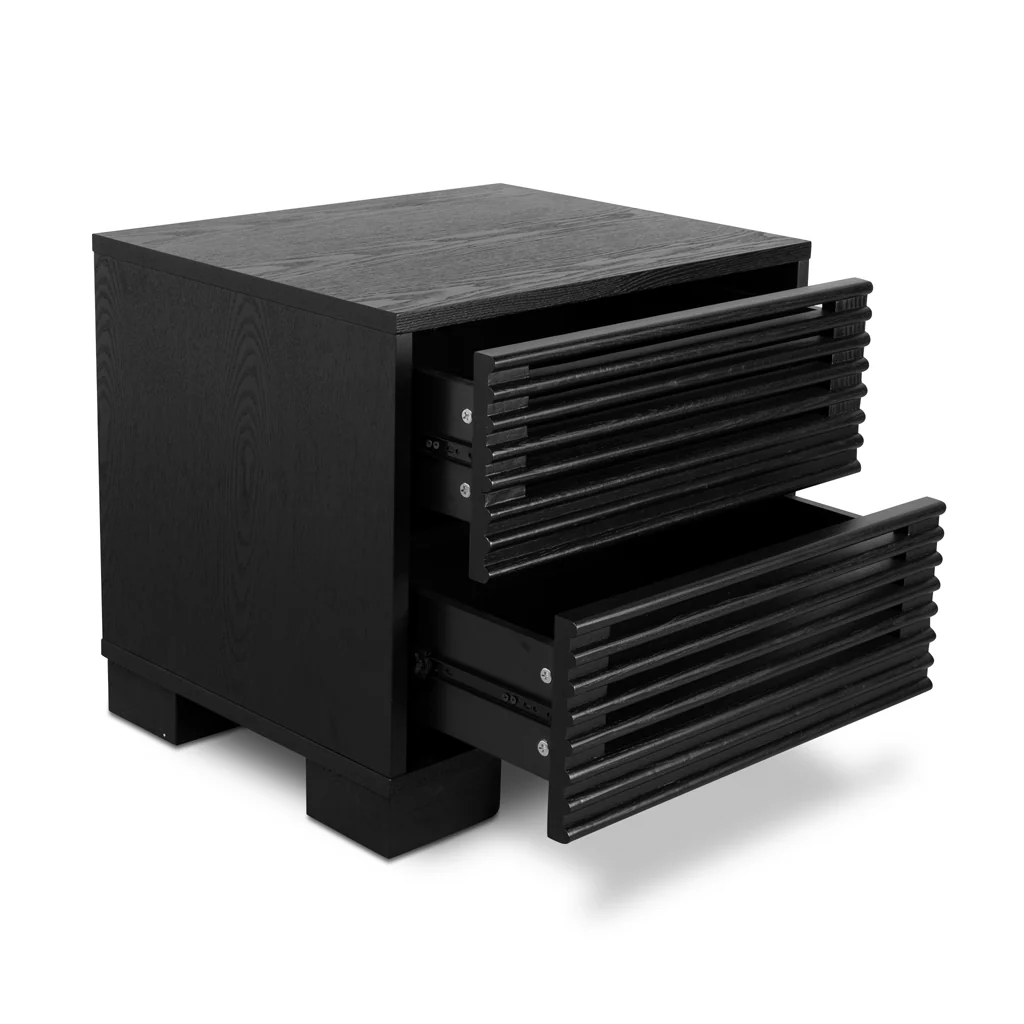 CST8630-DW Bedside Table - Full Black - Image 6